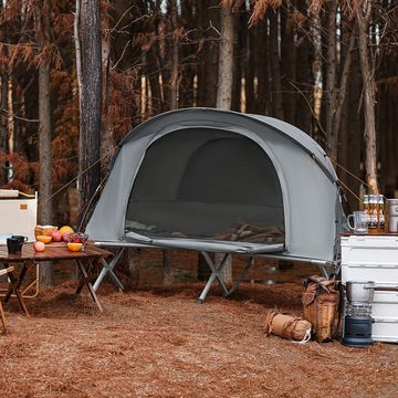 SoBuy Feldbett OGS60 mit Zelt 4in1-Zelt mit Campingliege Schlafsack Wurfzelt Matratze