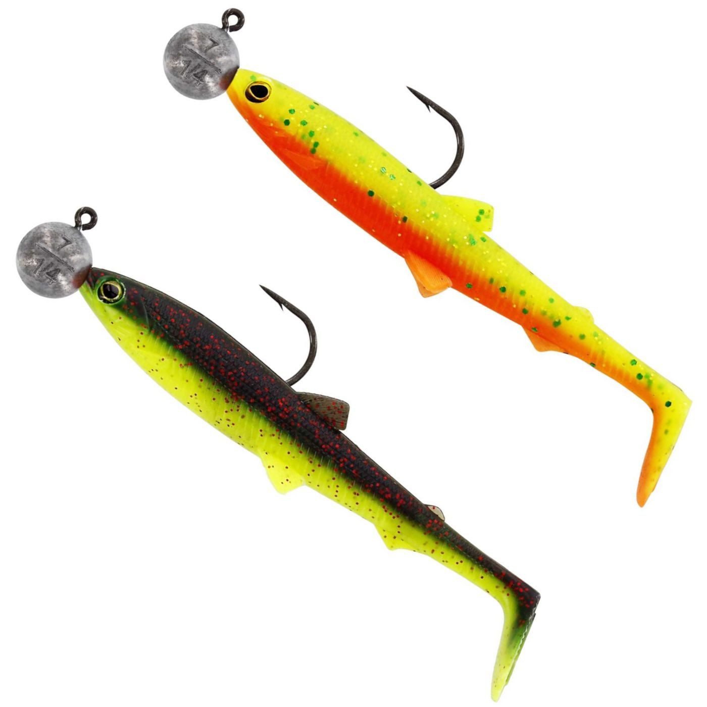 Kunstköder Westin BullTeez R'NR 9,5cm 7g Gr. 4/0 - 2 montierte Gummifische