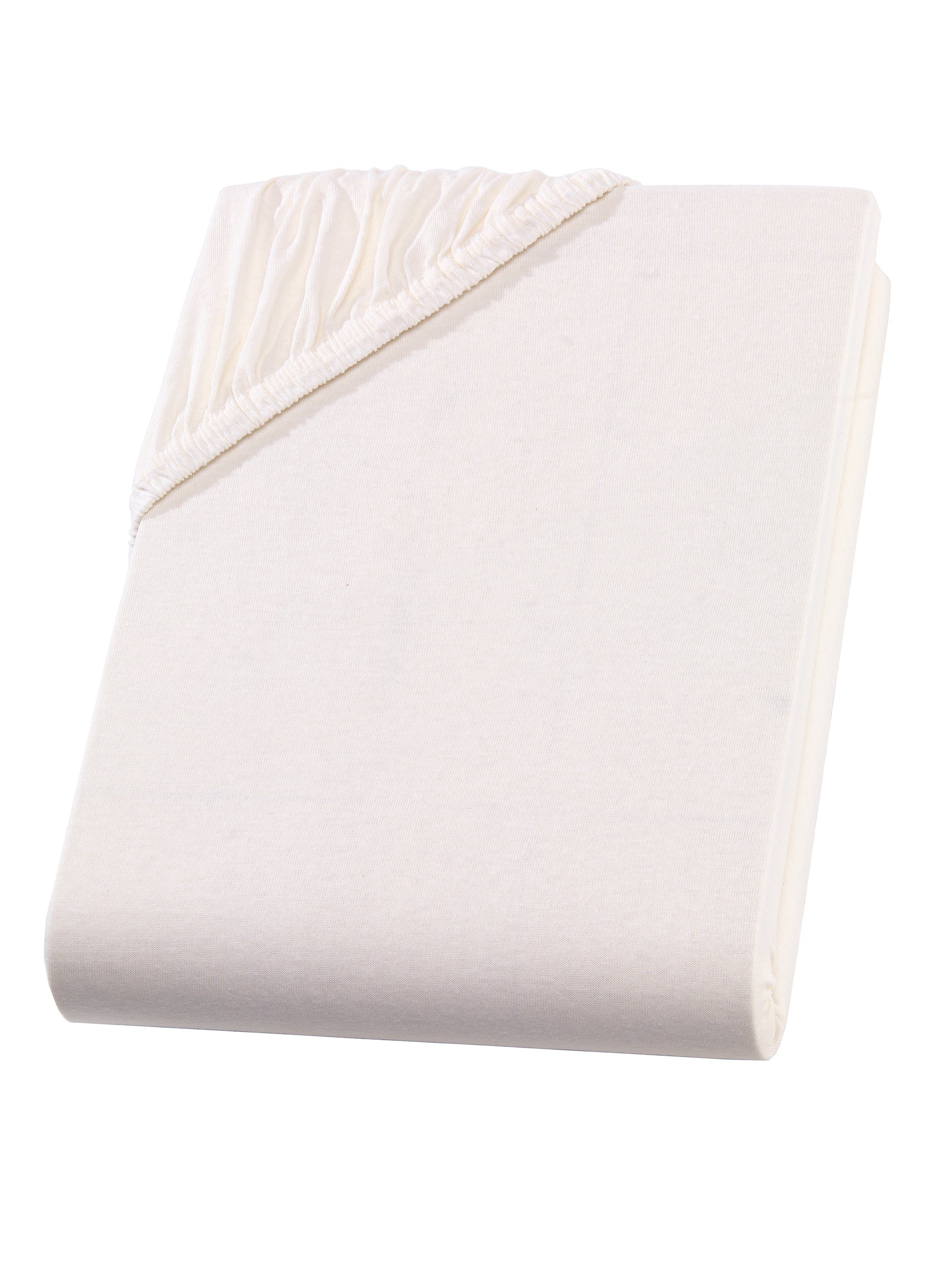 Hometex Premium Textiles Spannbettlaken Exclusive Topper-Spannbettlaken, Jersey, Für Matratzentopper und Boxspringbett Topper – Bild 2 von 5