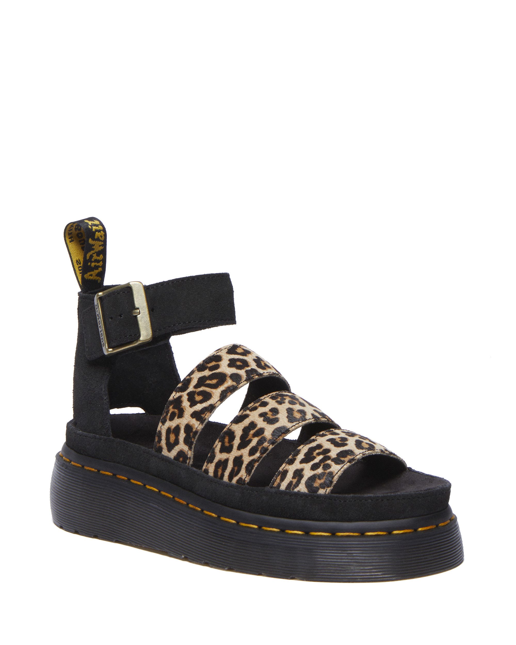 DR. MARTENS Clarissa II Quad spot hair on eh suede Sandale