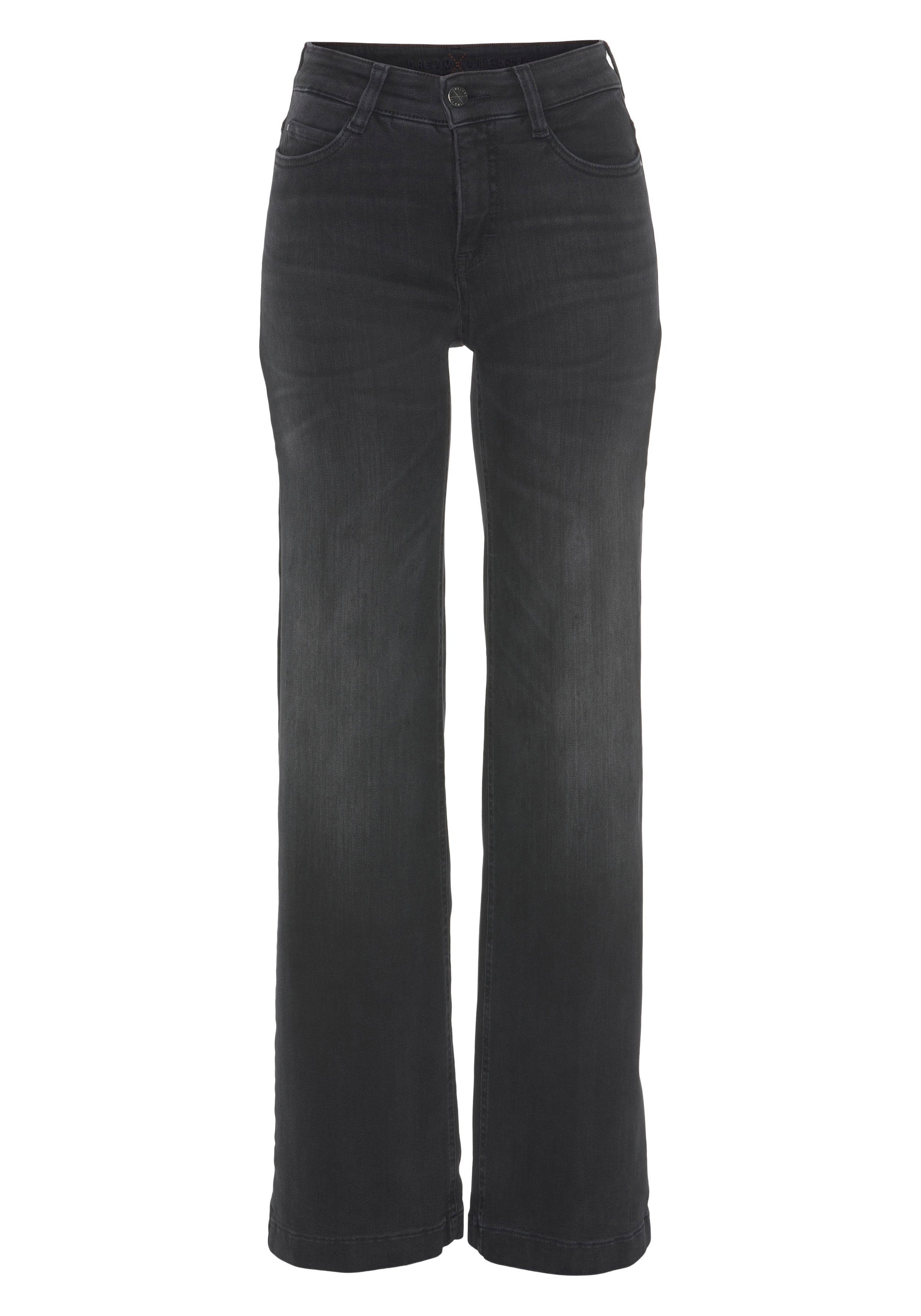 soft Jeans black Dream Wide formendem authentic MAC used Weite Shaping-Effekt mit