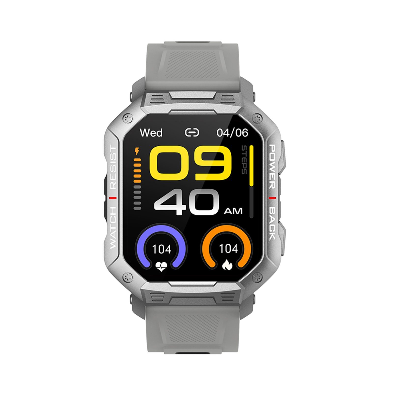 REDOM Wasserdichte Fitnessuhr Tracker Uhr Smartwatch mit großem Bildschirm Smartwatch (1.83 Zoll) Intelligente Alltagsbegleiter-Funktionen Sportuhr mit 100+ Sportmodi, 1-tlg., Für iOS & Android IP68 wasserdicht 3-fach Schutztechnologie, Mit Pulsmesser Schrittzähler Schlafmonitor HX3605-Sensor BT-Telefonie