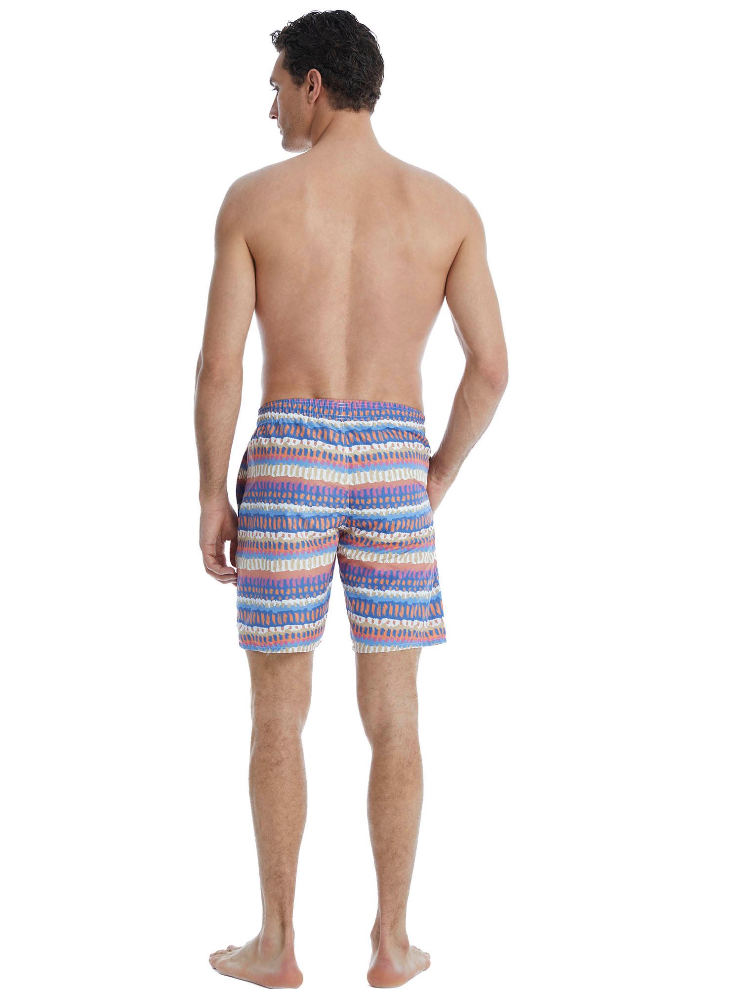 BlackSpade Badeshorts Short Print mit kurzem Bein locker geschnittene Schwimmhose