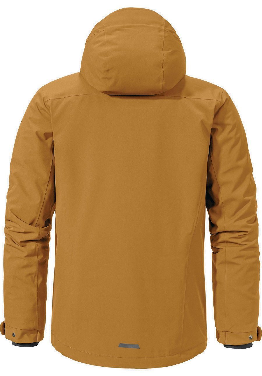 Schöffel Winterjacke Insulated Antwerpen (Kapuze, wasserdicht, atmungsaktiv) gelb/braun
