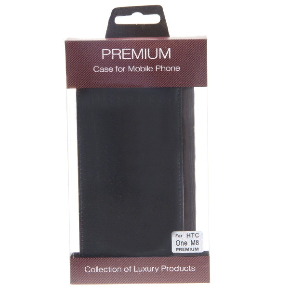 Handytasche Leder Flip Handyhülle für HTC One M8 Schwarz 4250710552856 (Flip Cover)