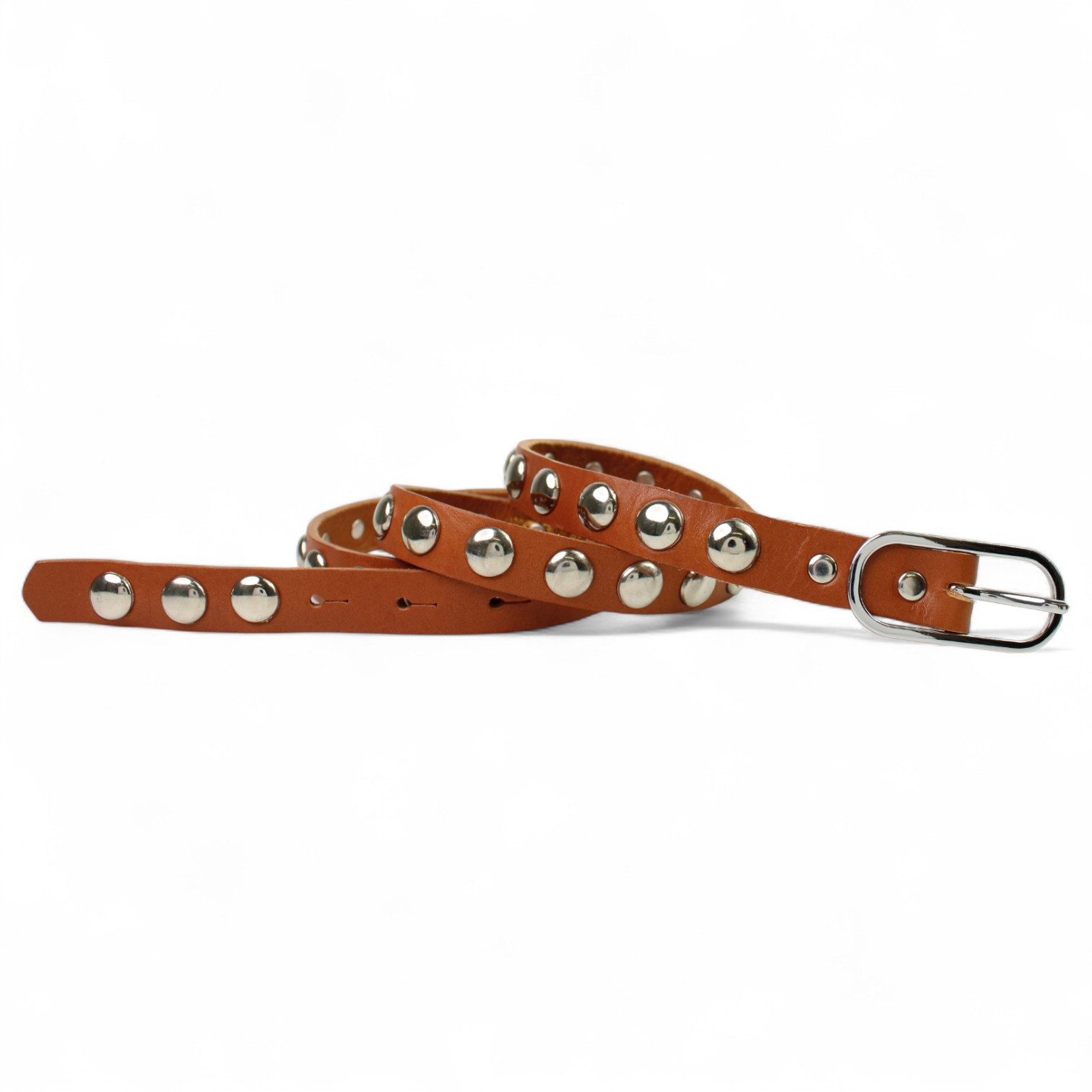 FRONHOFER Nietengürtel Damen Vollrindleder schmal (1-St) 2 cm, Nieten