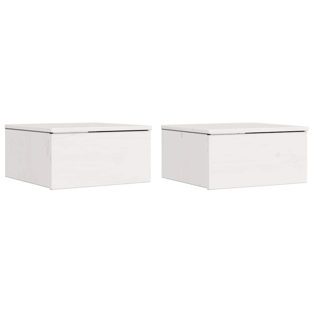 vidaXL Nachttisch Nachttisch 2 pcs Weiß günstig online kaufen
