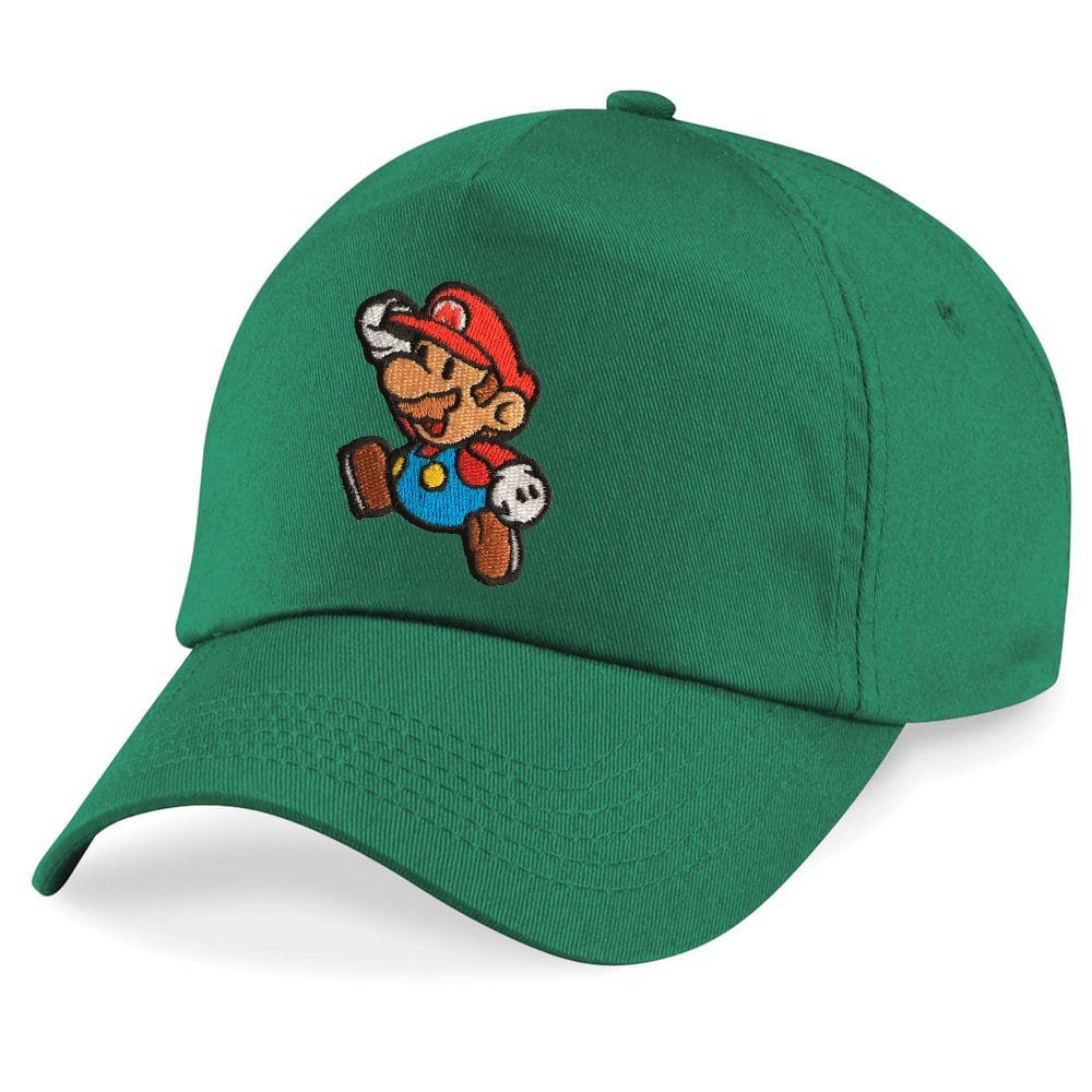 Baseball Cap Kinder Mario Stick Patch Luigi Klempner Peach Super Retro Konsole