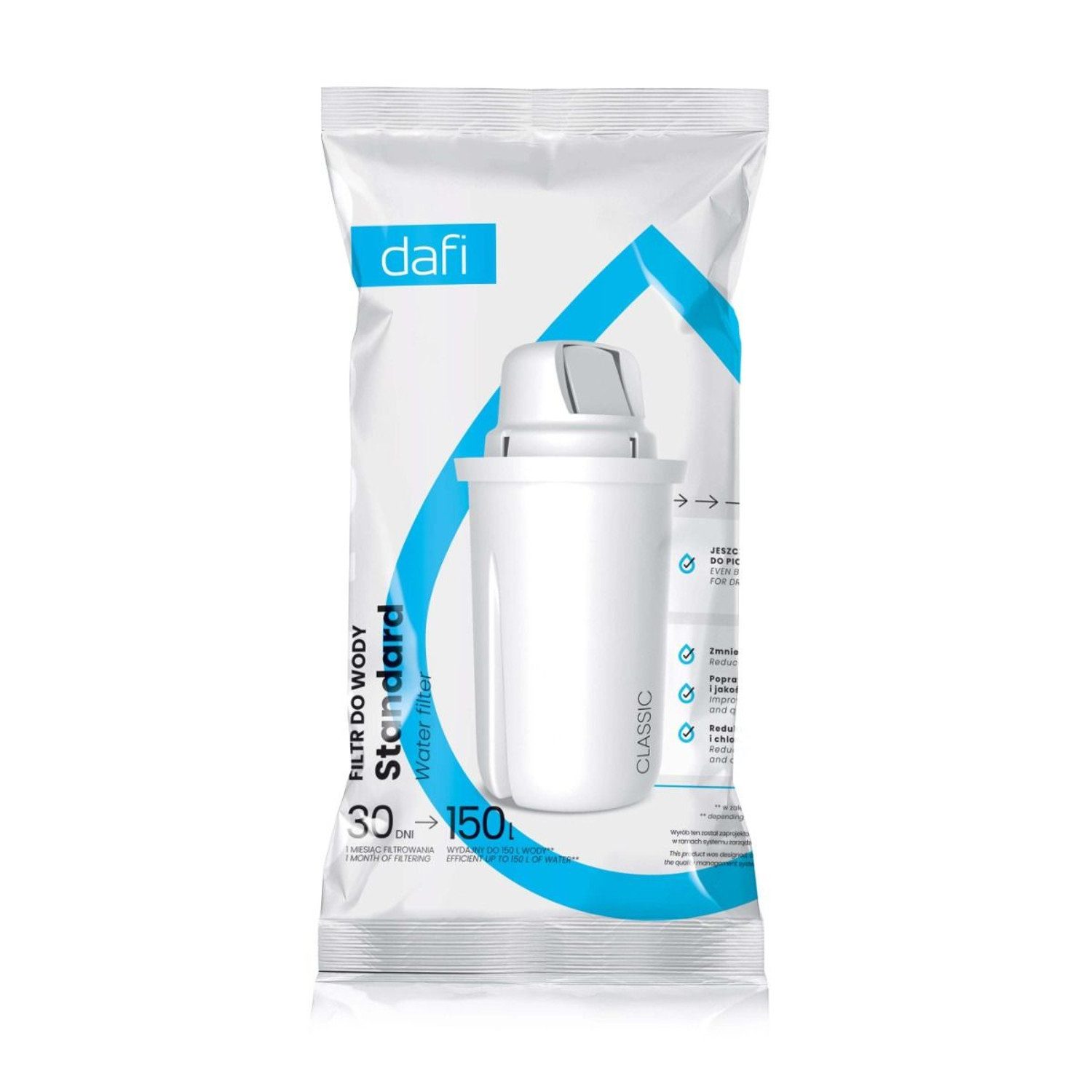 DAFI Wasserfilter D.WF.DAFI.5+1.P Set mit 6 Filtern für den Dafi-Filterkrug, Classic-Filterkartusche, für bis zu 150 l Wasser