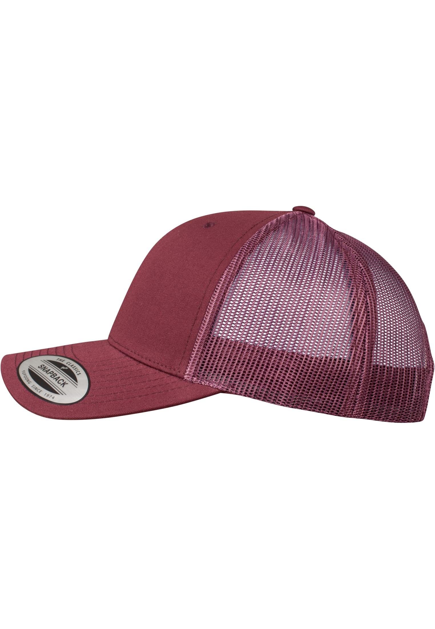 Trucker Cap Accessoires Flexfit maroon Retro Flex