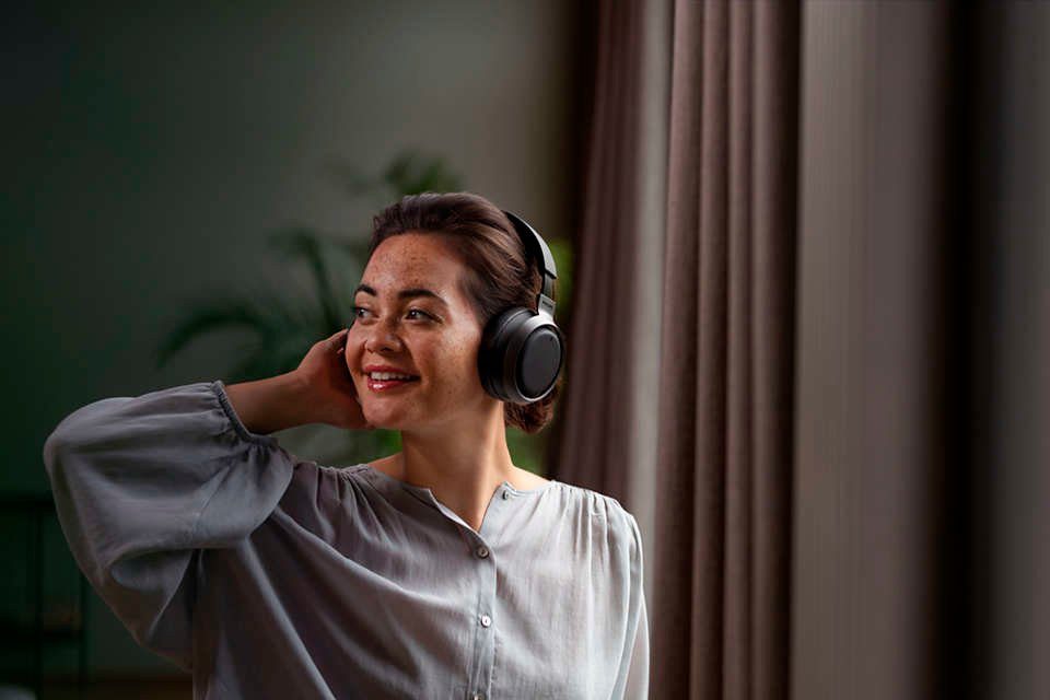 Philips Fidelio L3 Over-Ear-Kopfhörer (Active Noise Bluetooth, AVRCP Steuerung Anrufe (ANC), Musik, Cancelling und integrierte Assistant, Google für Alexa, HFP, Freisprechfunktion, HSP) Bluetooth, Sprachsteuerung, A2DP