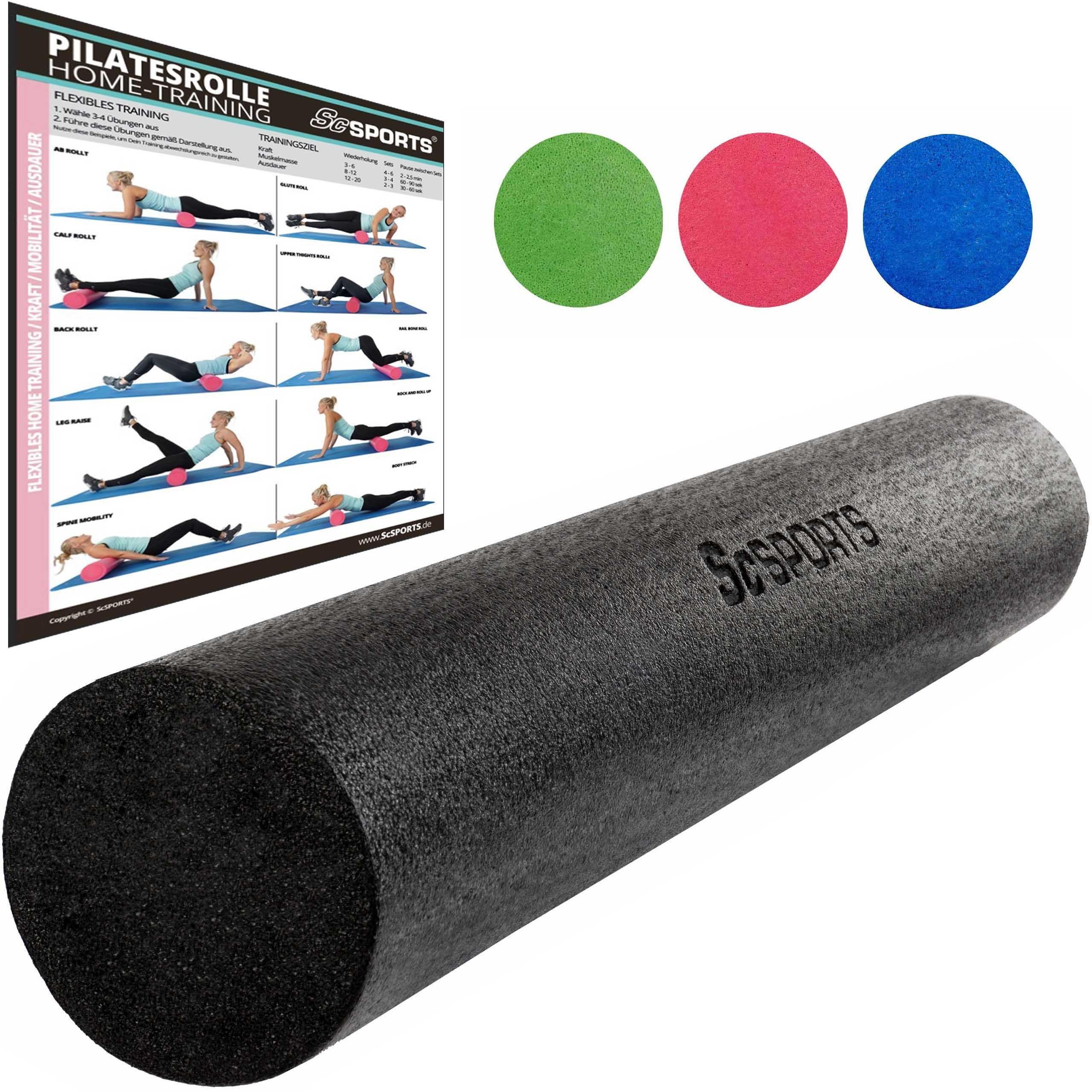 ScSPORTS® Massagerolle Fitnessrolle Massagerolle Foam Faszienrolle Roller Yoga Pilates Rolle