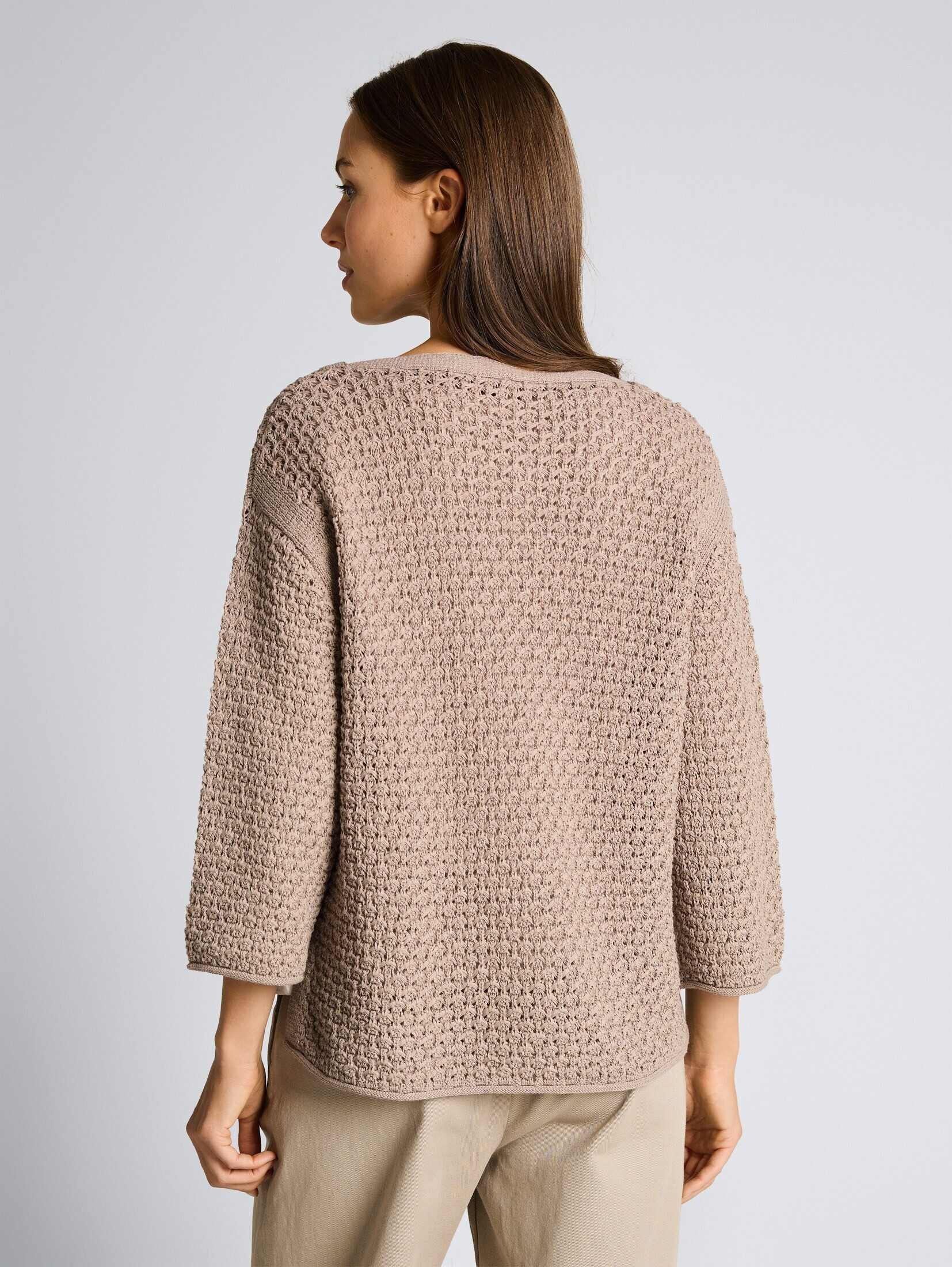 TOM TAILOR Strickpullover Pullover & Strickjacken Loose Fit Strickpullover mit Lochmuster