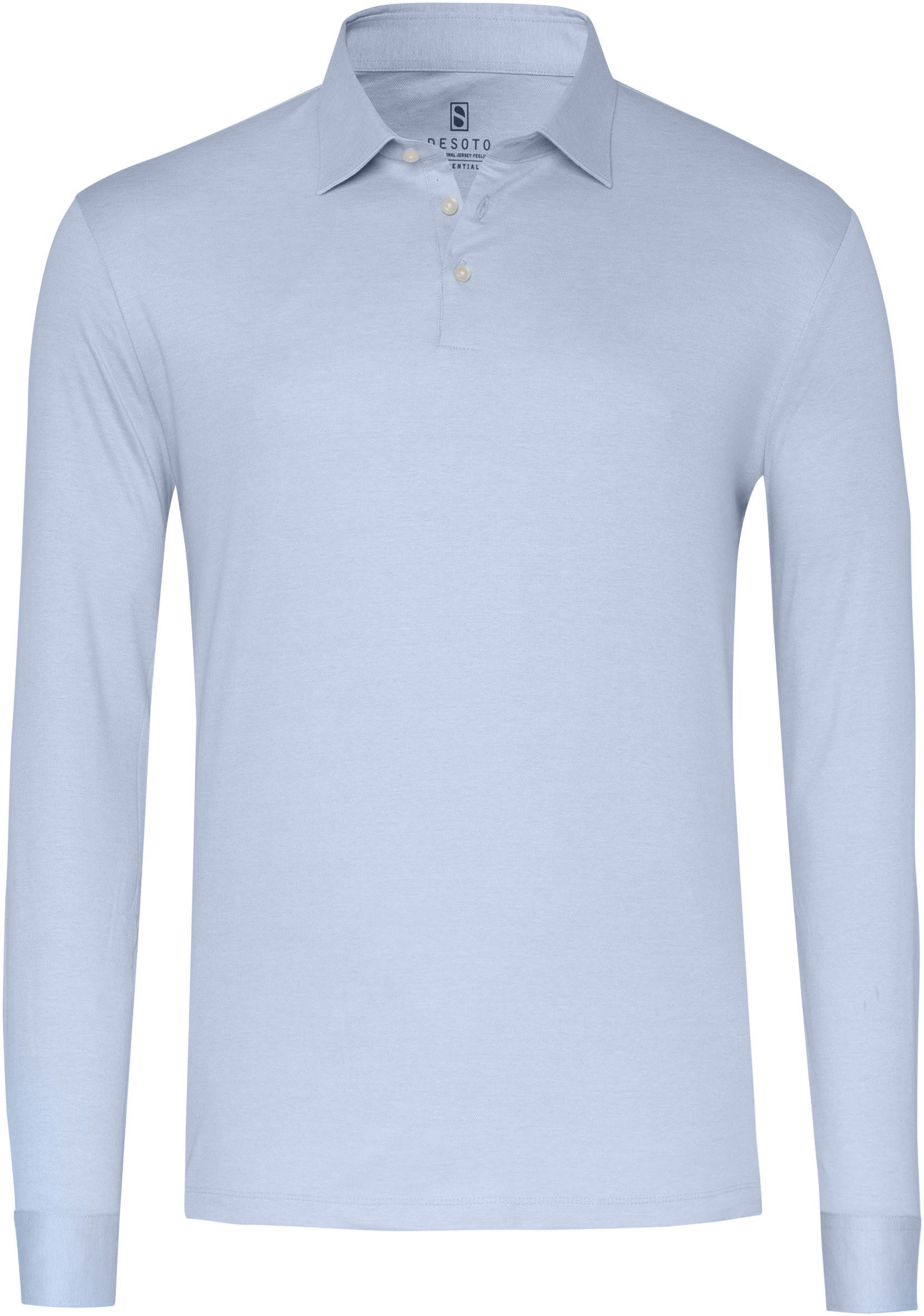 light blue piqué