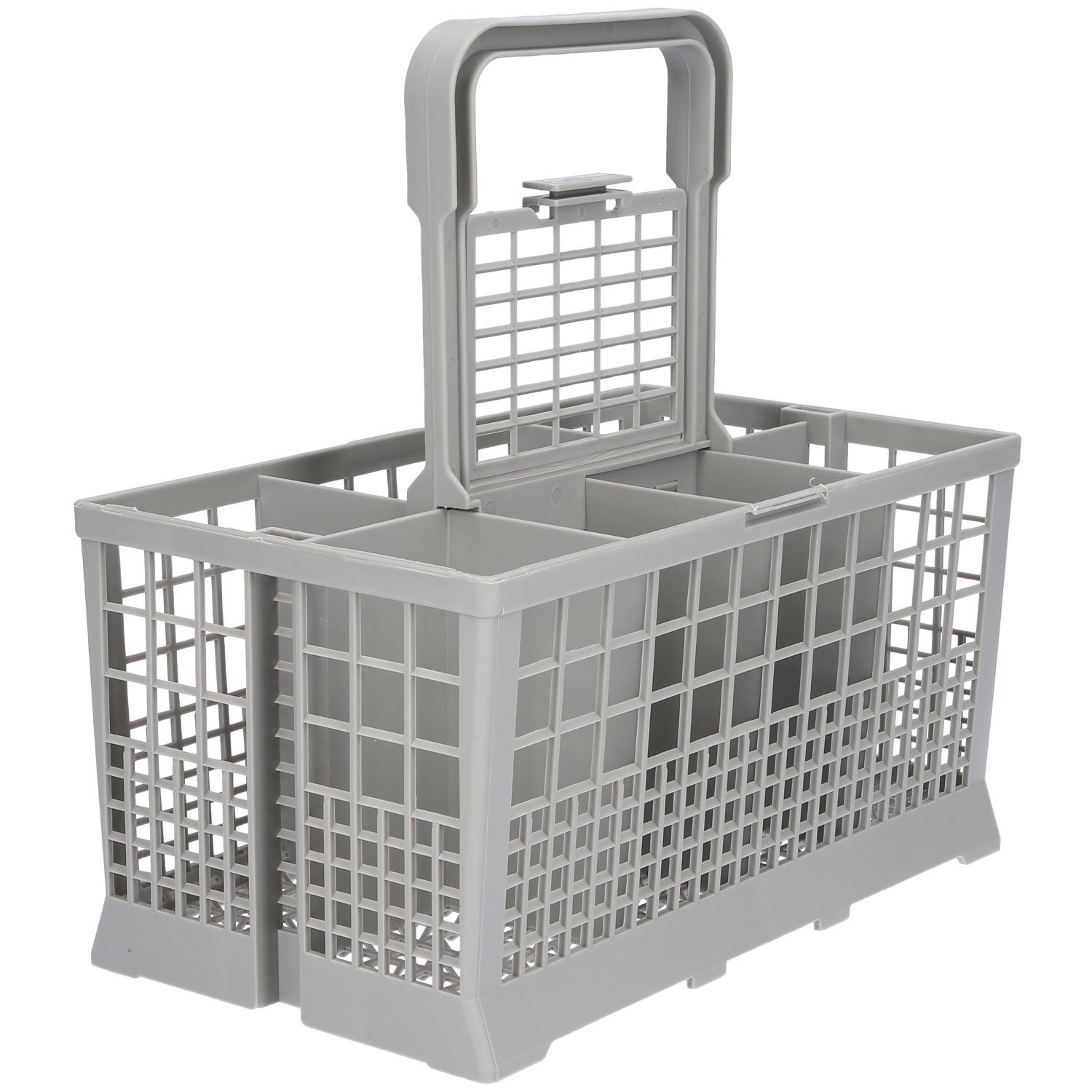 McFilter Besteckkorb Universal passend für AEG MIELE SIEMENS BOSCH ZANKER NEFF, (2-tlg., Korb, Griff), bruchsicheres Kunststoff, abnehmbarer Griff, für Geschirrspüler