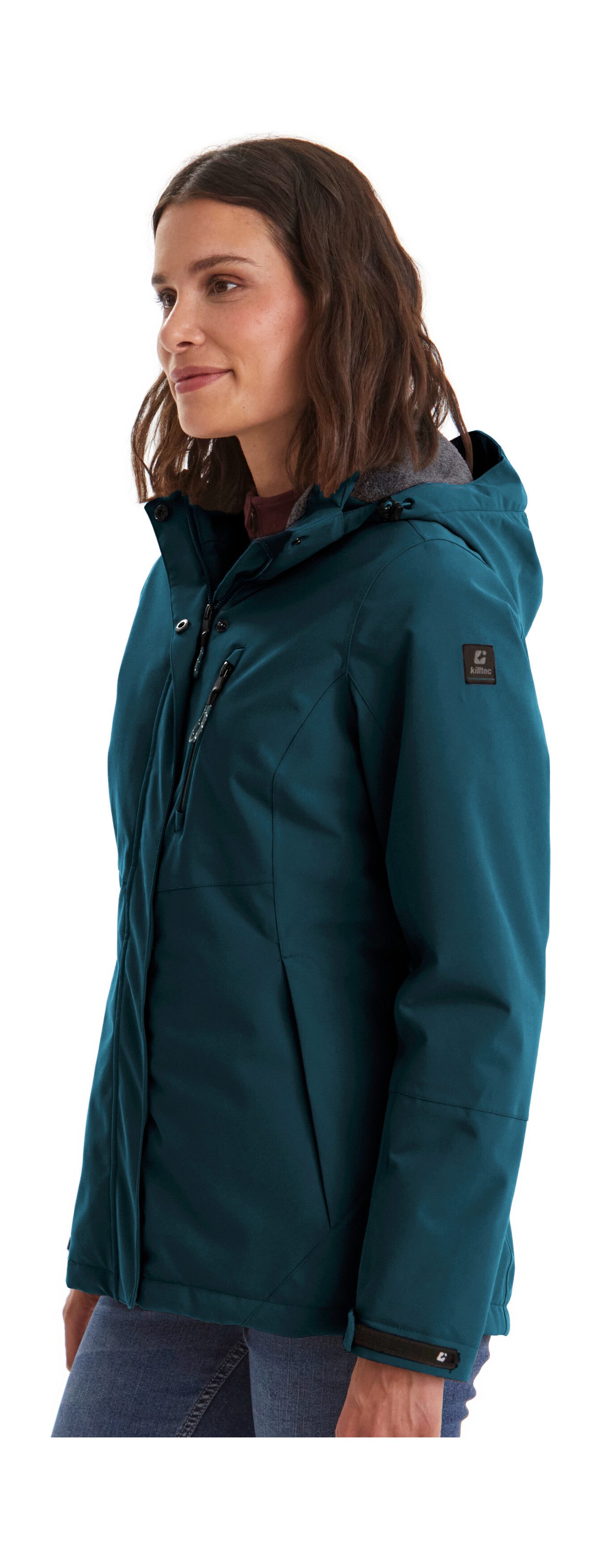 Killtec Outdoorjacke KOW 140 WMN JCKT Wasserdichte Damenjacke, atmungsaktiv, abnehmbare Kapuze – Bild 3 von 5