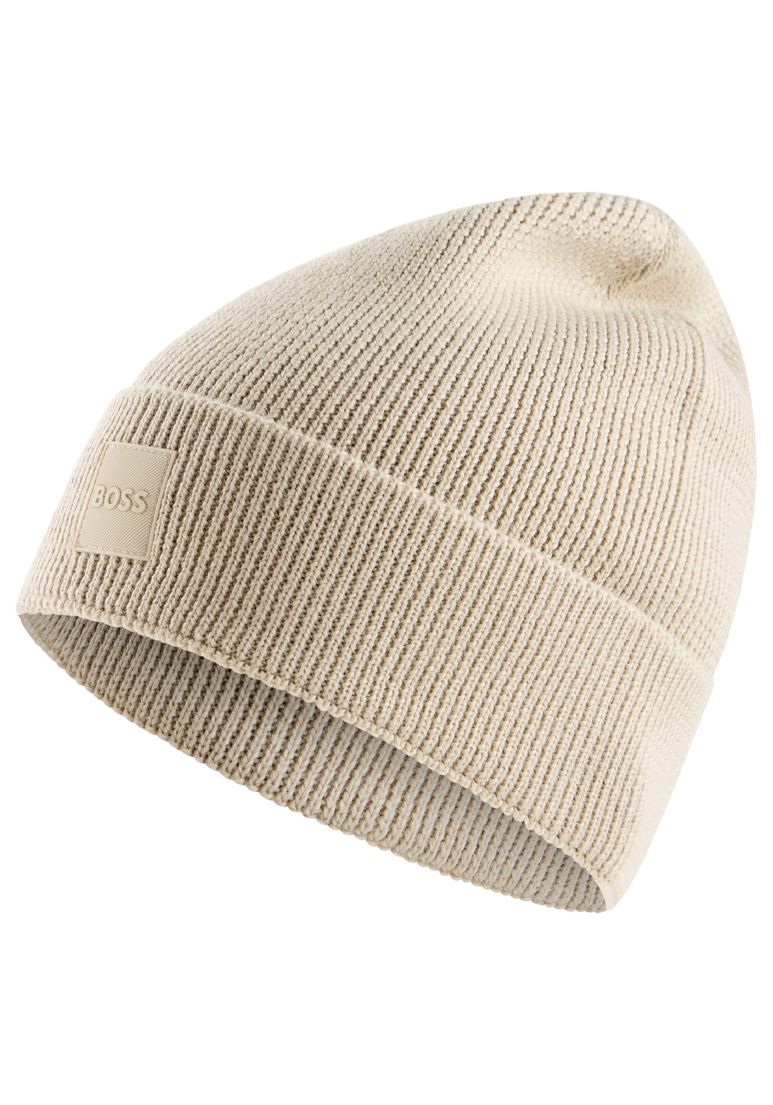 BOSS ORANGE Strickmütze Foxxy Hat aus softem Woll-Mix, unisex