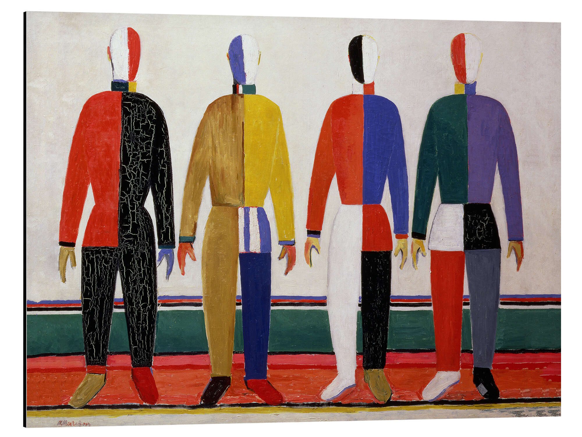 Posterlounge Wandbild Sportler, Kasimir Sewerinowitsch Malewitsch, erhältlich als Poster, Leinwandbild, Wandsticker oder Acrylglasbild