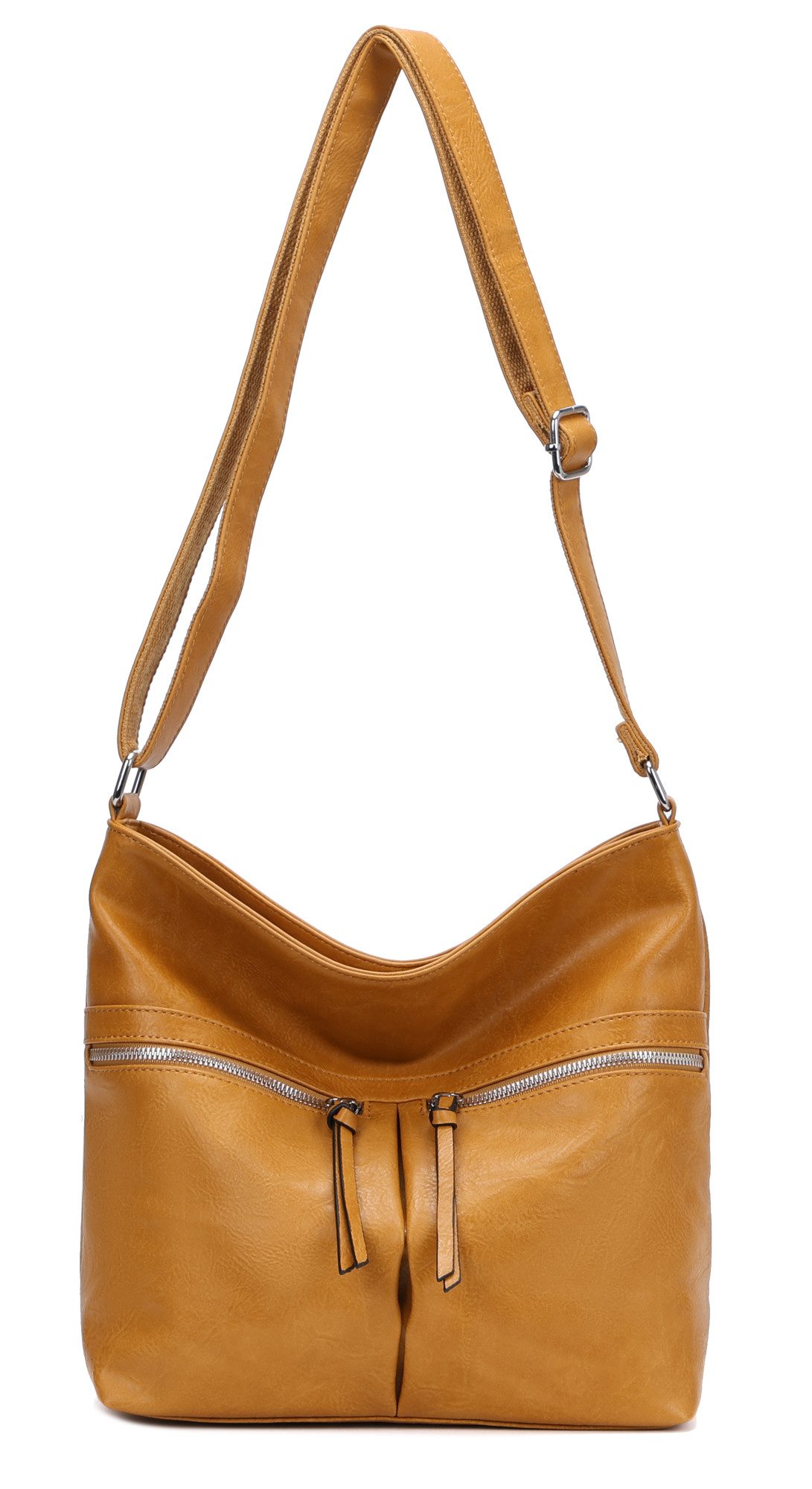 ITALYSHOP24 Schultertasche Damen Tasche Shopper Umhängetasche günstig online kaufen