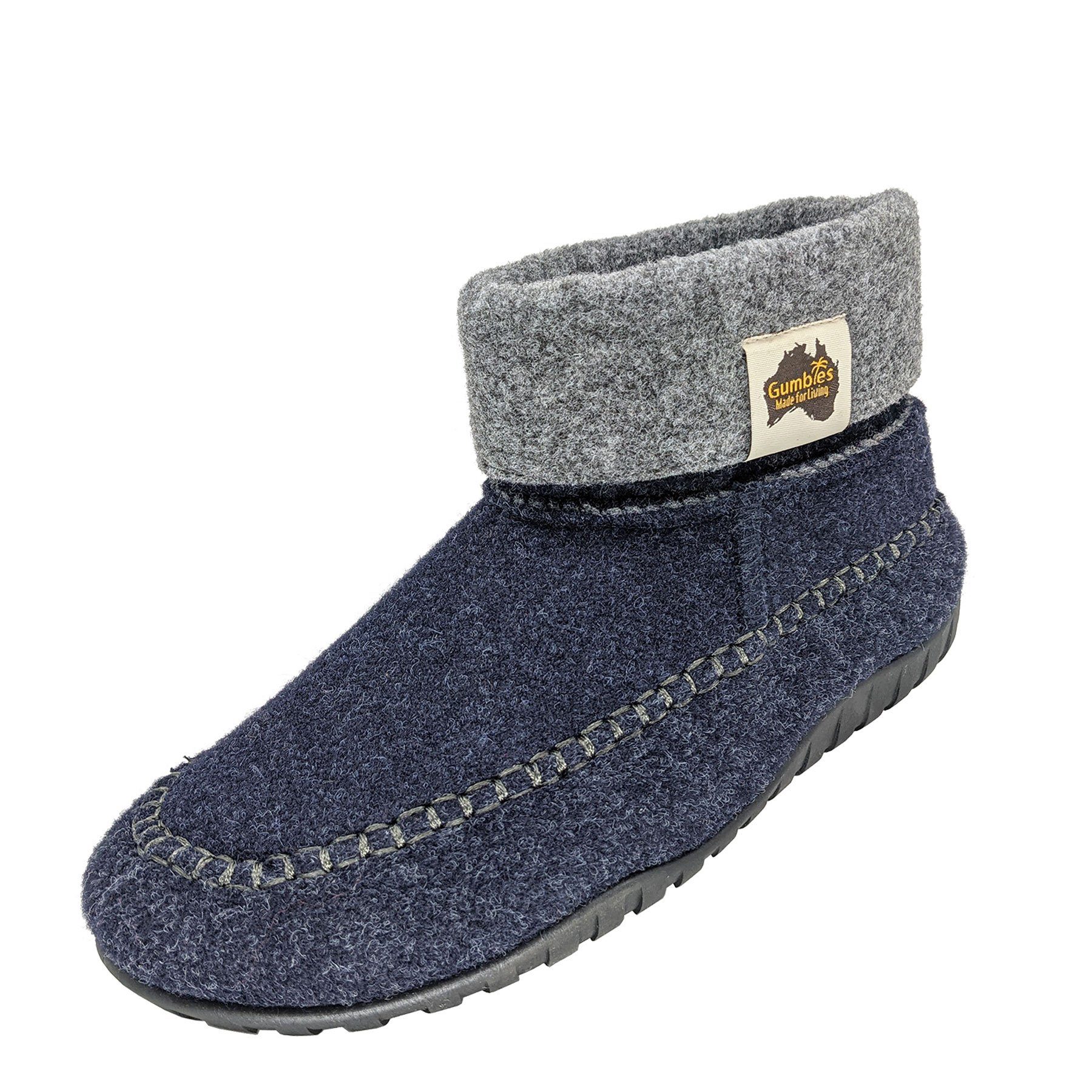 Gumbies Thredbo in Navy-Grey Hausschuh aus recycelten Materialien »in farbenfrohen Designs«