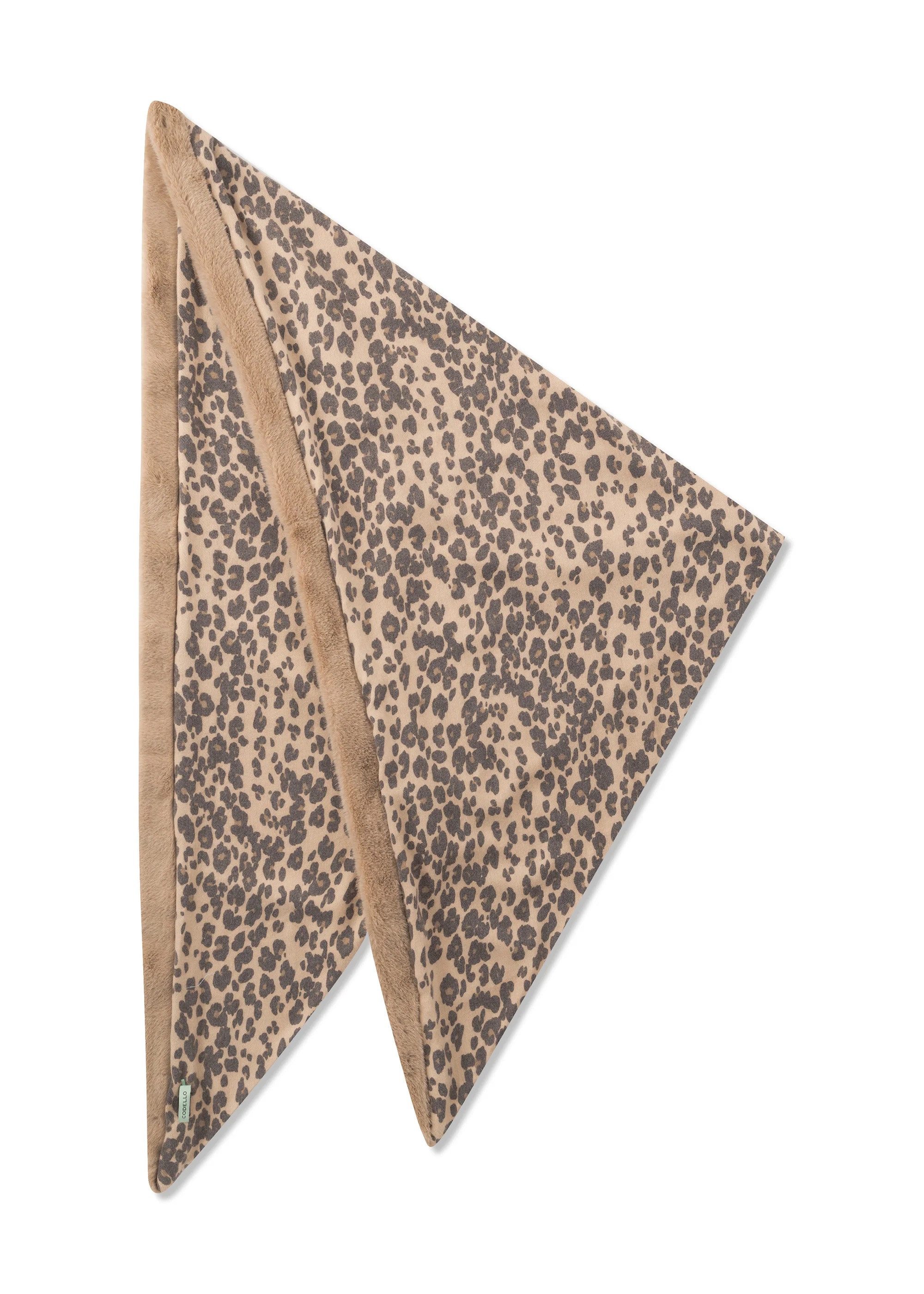 Codello Dreieckstuch Codello Dreieckstuch Teddyfellrückseite mit Leo-Muster günstig online kaufen