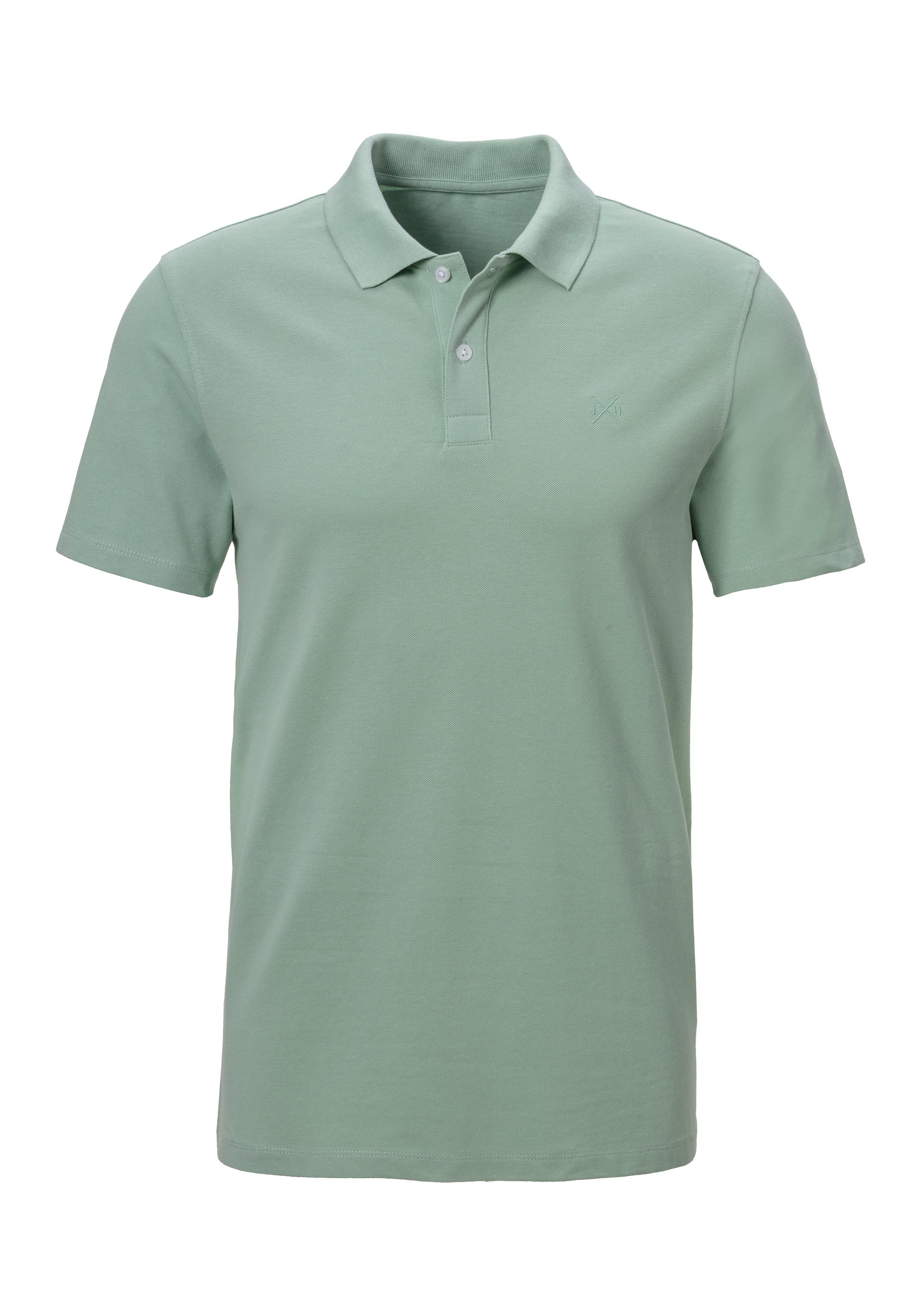 John Devin Poloshirt mit dezenter- hochwertiger Logostickerei