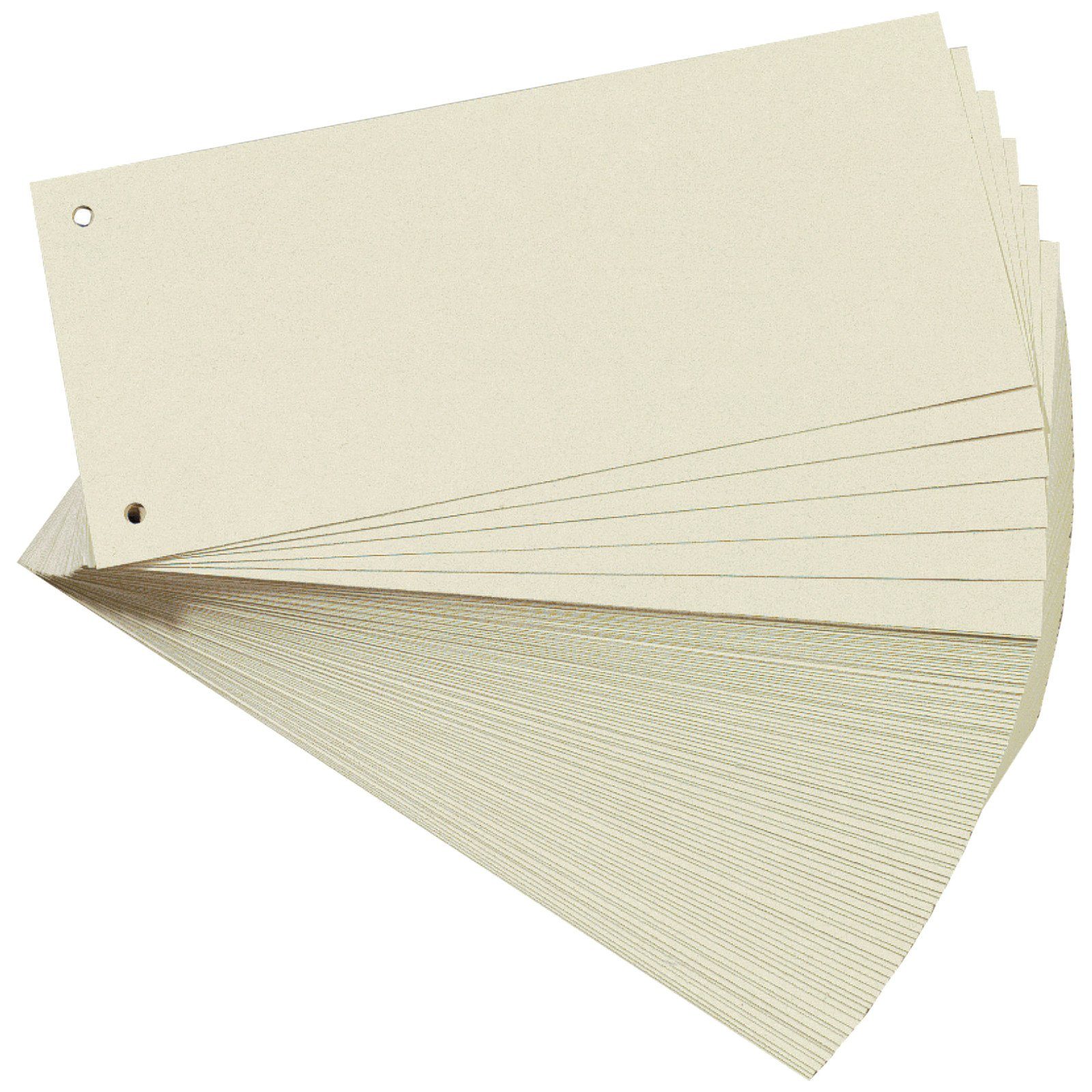 Falken Aktenordner, Trennstreifen Aktenfahnen Trennblätter Karton 240x105 mm Chamois