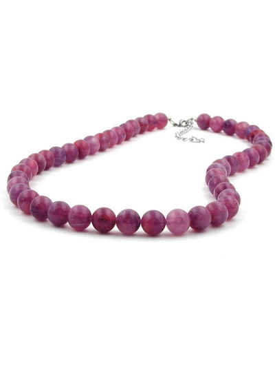 Gallay Perlenkette Kette Perlen 10mm flieder-violett (1-tlg)