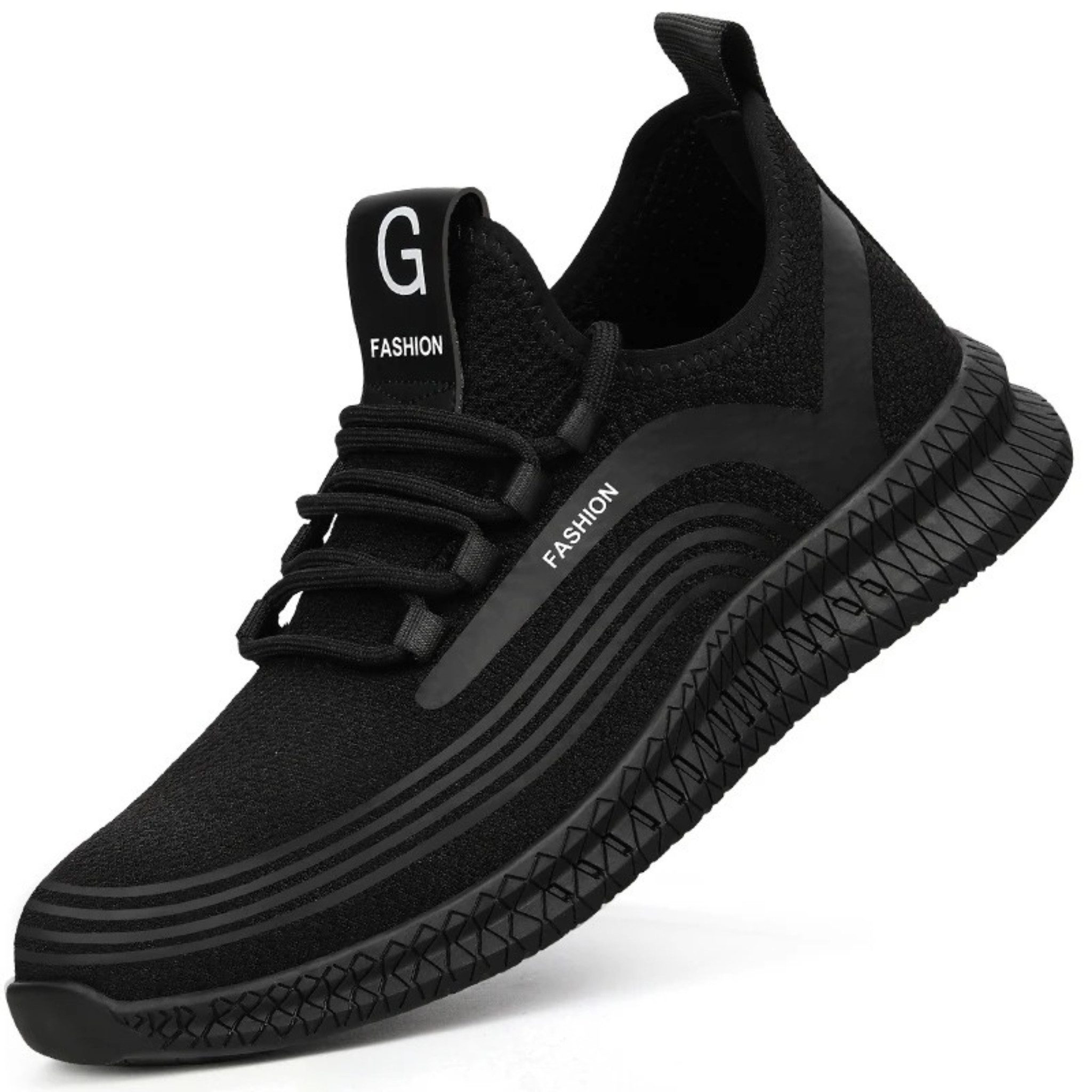 ARMORAX bequeme Sicherheitsschuhe, mit Stahlkappe & Stichschutz-Sohle Sicherheitsschuh (Komplett-Set, herausnehmbare Innensohle) atmungsaktiv, flexibel, rutschhemmende Sohle