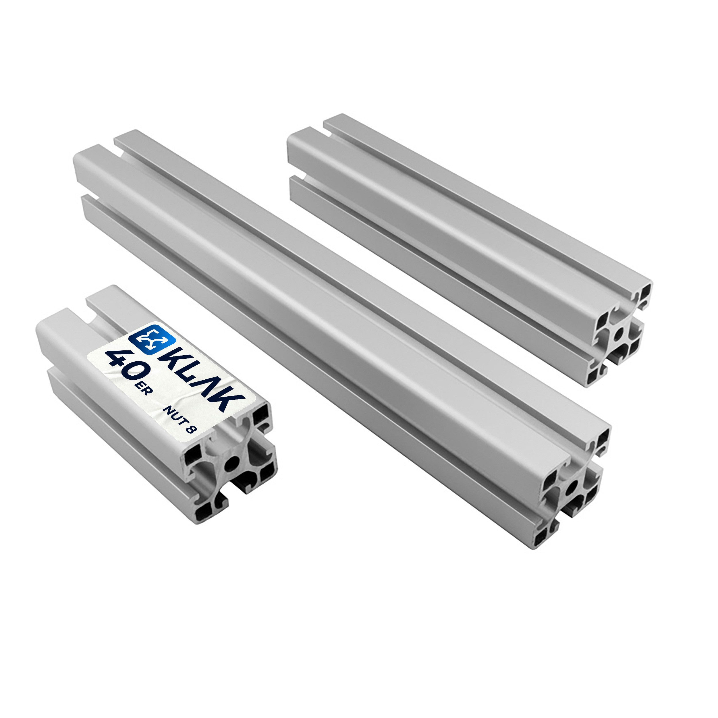 KLAK Profil KLAK 40 - Aluprofil 40x40mm System-, Montageprofil Typ-I Nut8 10-200cm