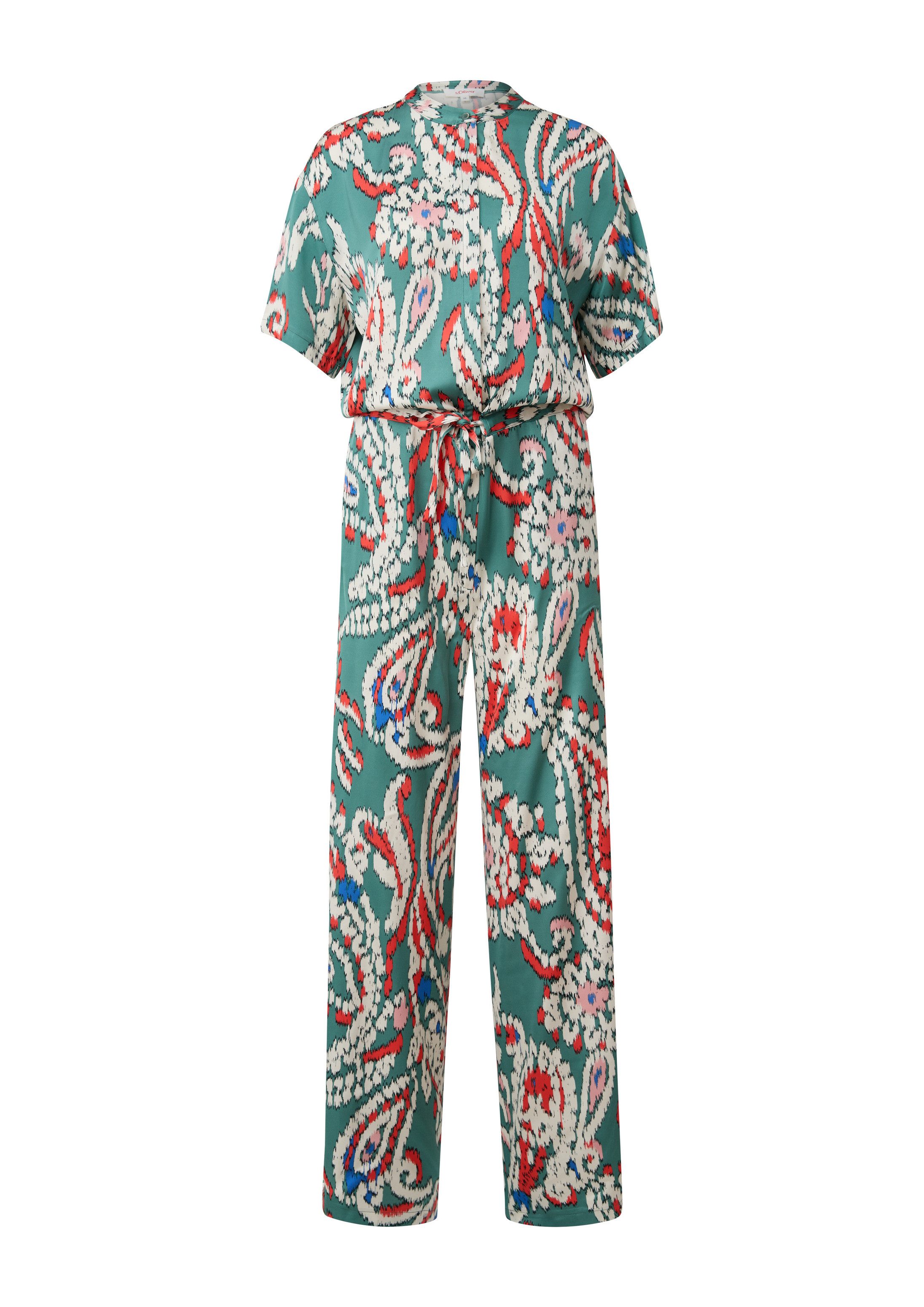 s.Oliver Jumpsuit Overall Jumpsuit aus Viskosesatin