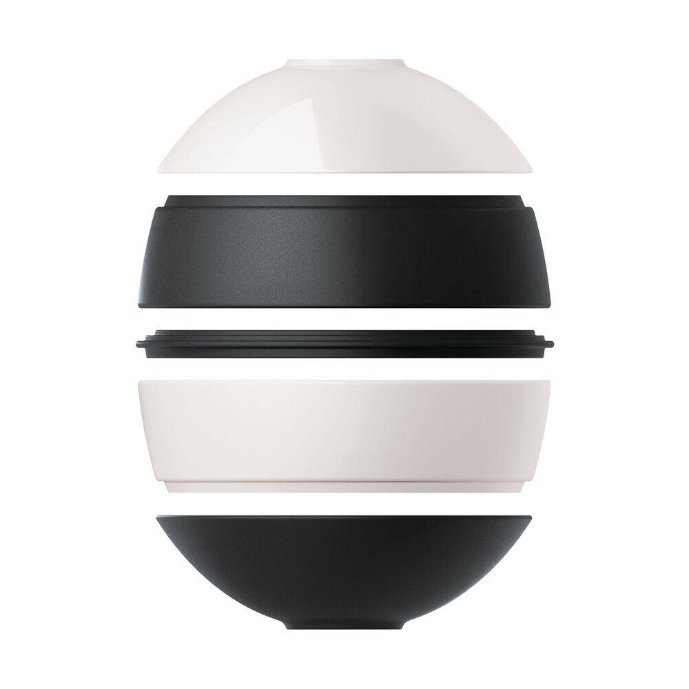 Villeroy & Boch Geschirr-Set Signature La petite Boule 5-tlg. Iconic Black & White (1-tlg), Premium Porcelain, 2-teiliges Kombiservice, Geschirrset, Tafelservice, für 2 Personen