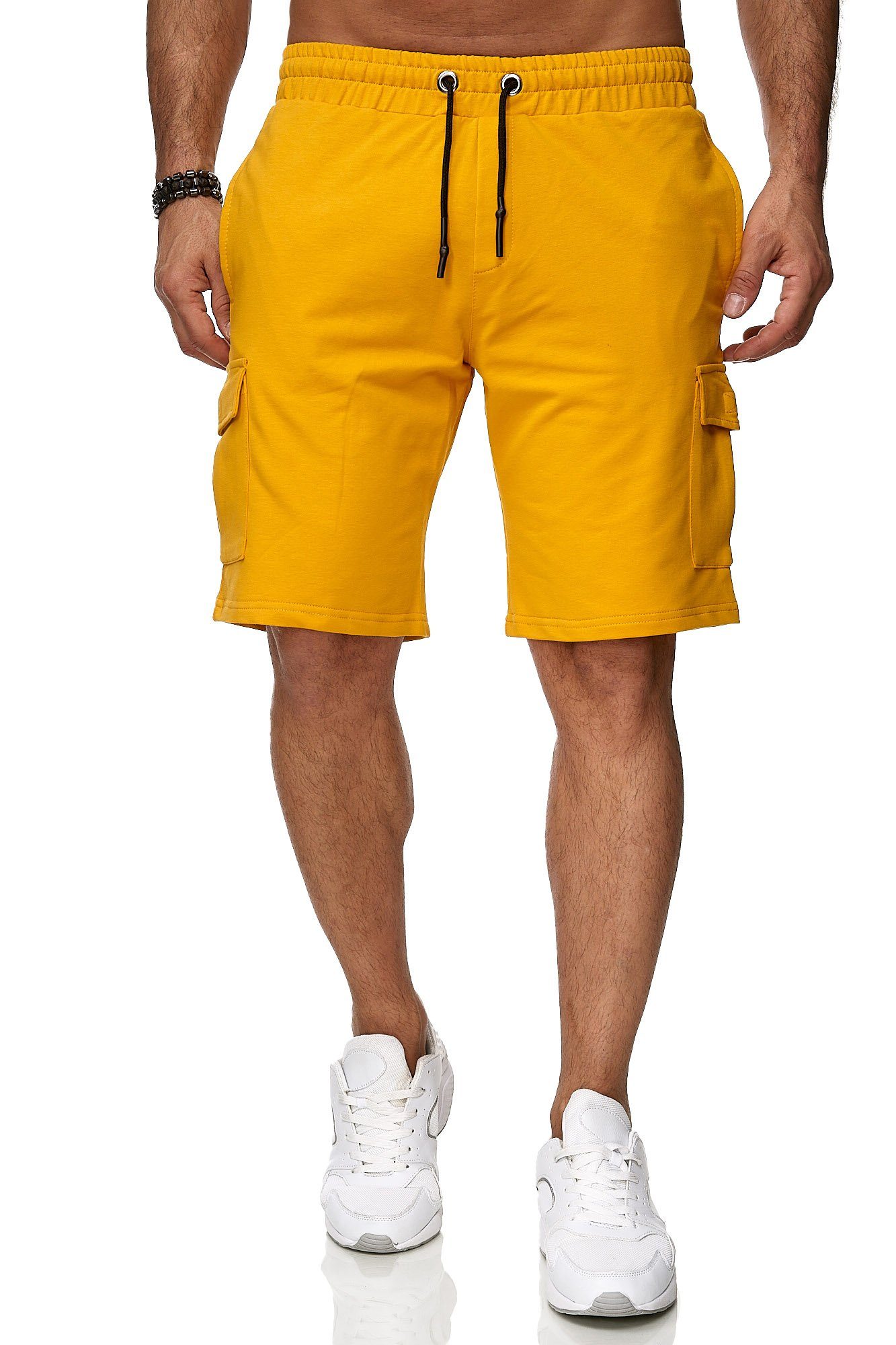 Reslad Sweatshorts Reslad Kurze Hose Herren Cargo Bermuda Shorts Jogginghose Sport-Hose (1-tlg) Sweatshorts Jogginghose mit Cargo-Taschen