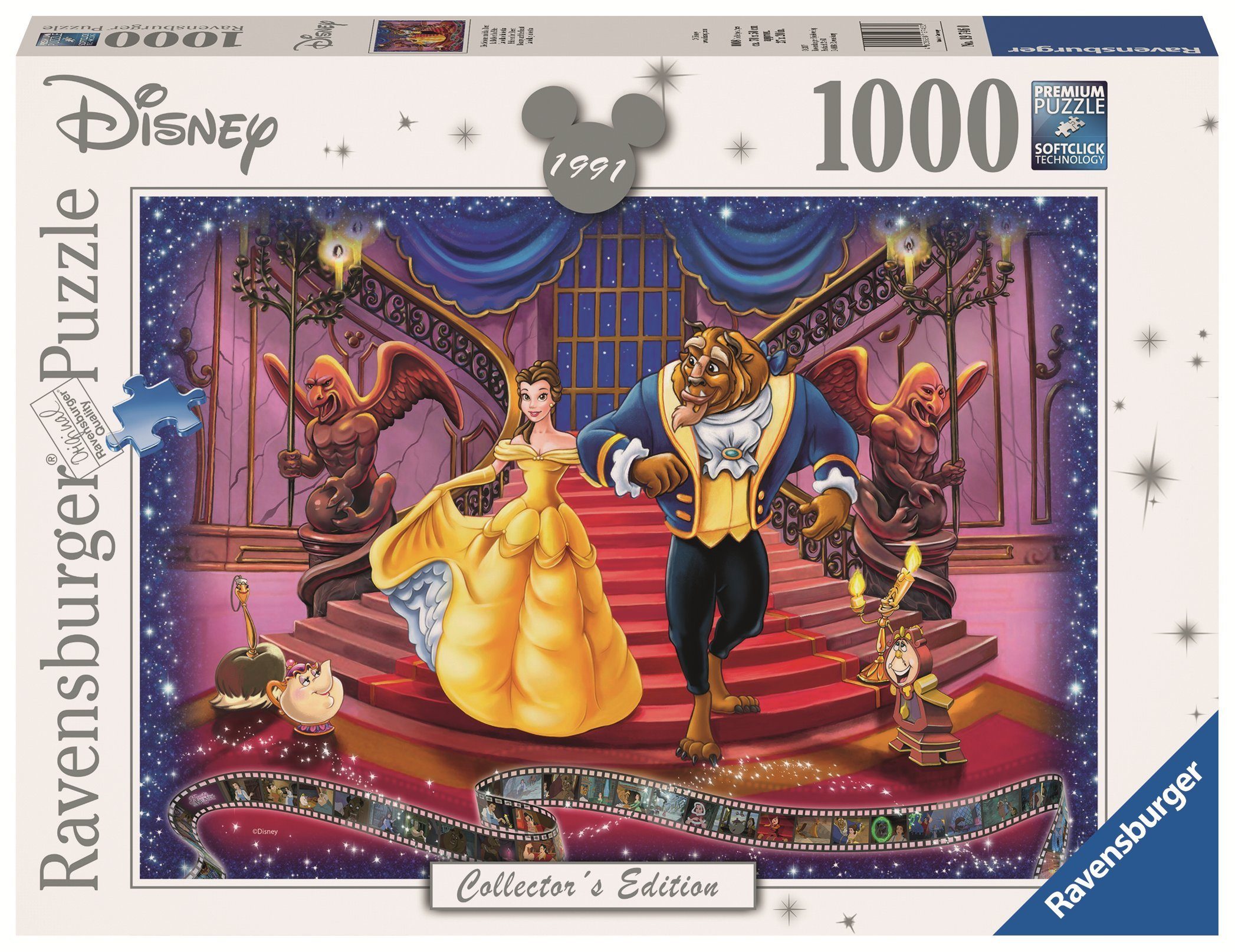 Ravensburger Puzzle Ravensburger 19746 Die Schöne und das Biest 1000 Teile Puzzle, 1000 Puzzleteile, Made in Europe