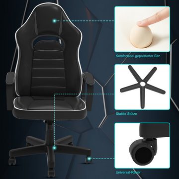 HOMALL Gaming-Stuhl Gaming-Stuhl, ergonomischer Bürostuhl, gepolsterter Sitz, 120kg