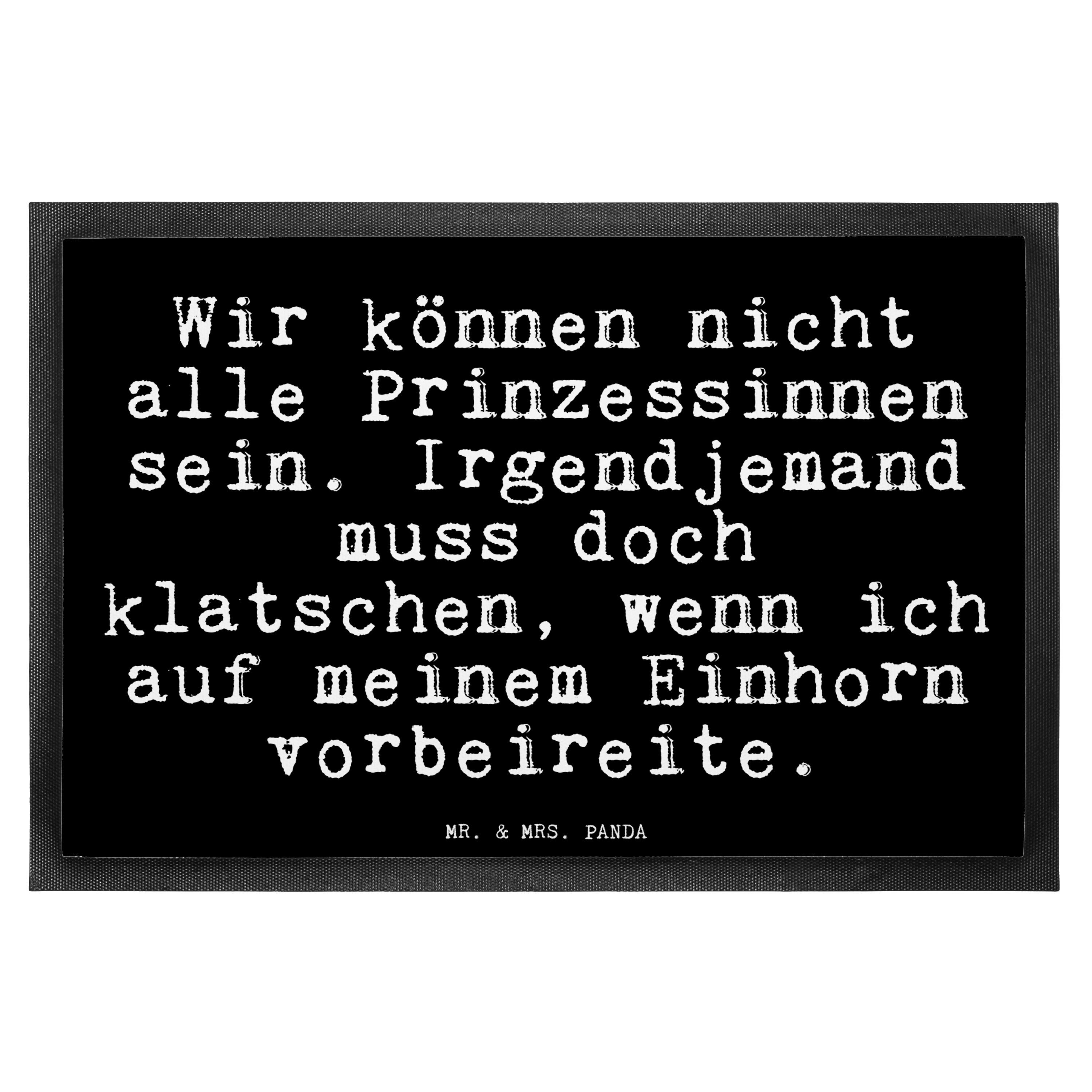 Mr. & Mrs. Panda Fußmatte Wir können nicht alle... Schwarz Geschenk