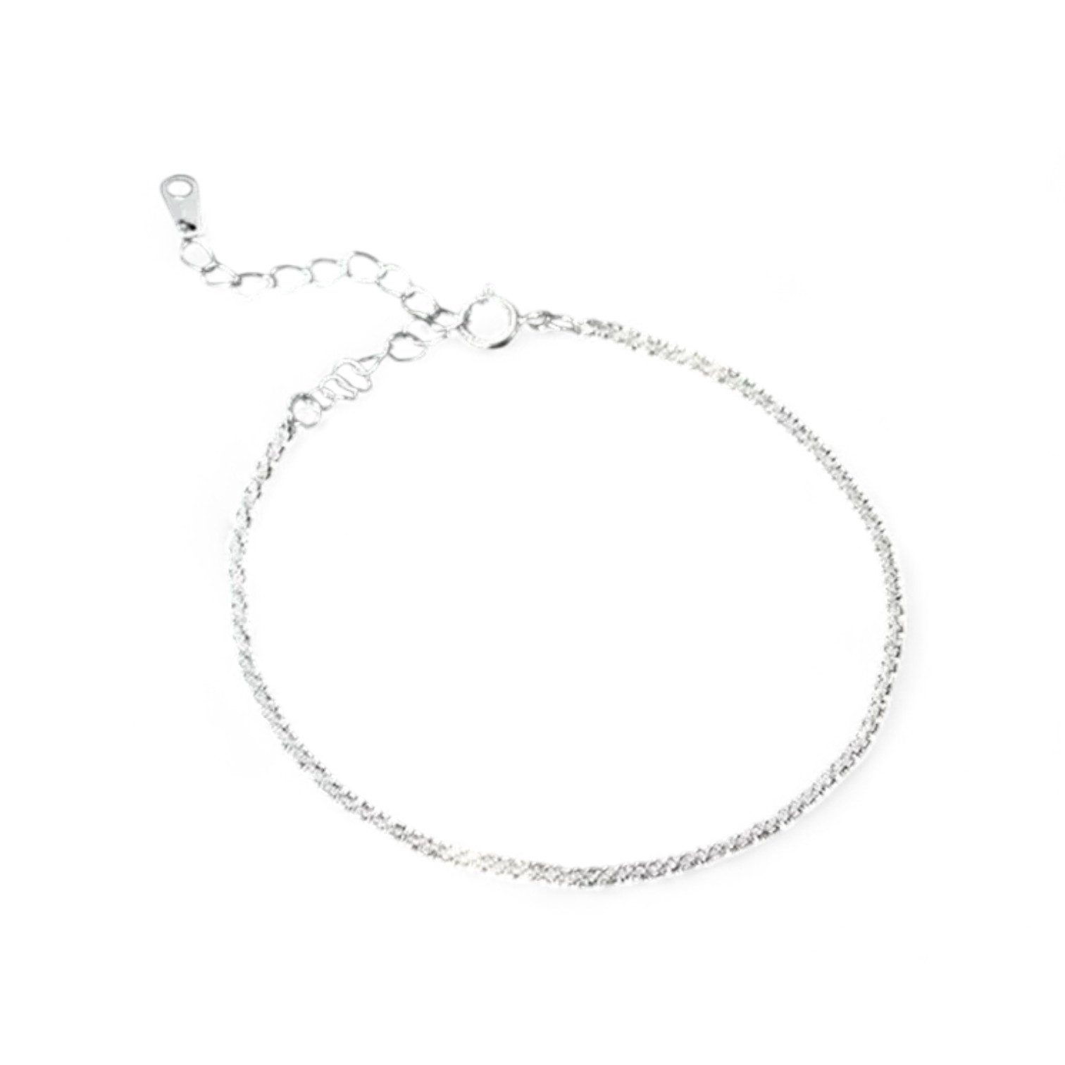 Eyecatcher Armkette 925 Sterling zarte silber weiß funkelnde Armkette twist günstig online kaufen