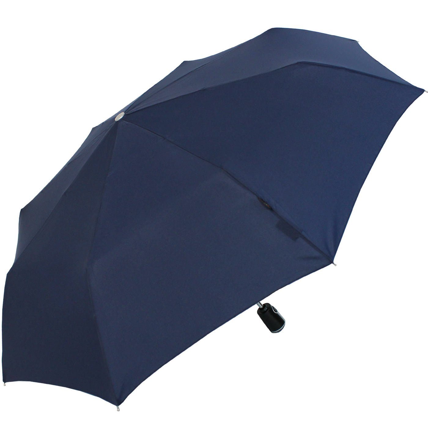 Auf-Zu-Automatik, navy-blau mit Large Knirps® Duomatic große, stabile Taschenregenschirm der Begleiter