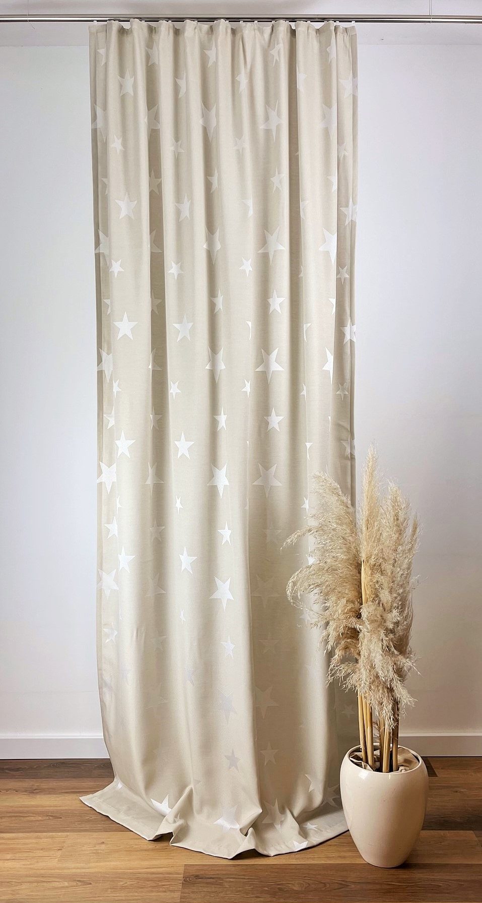 novumfix Vorhang Sterne Kombiband in beige günstig online kaufen