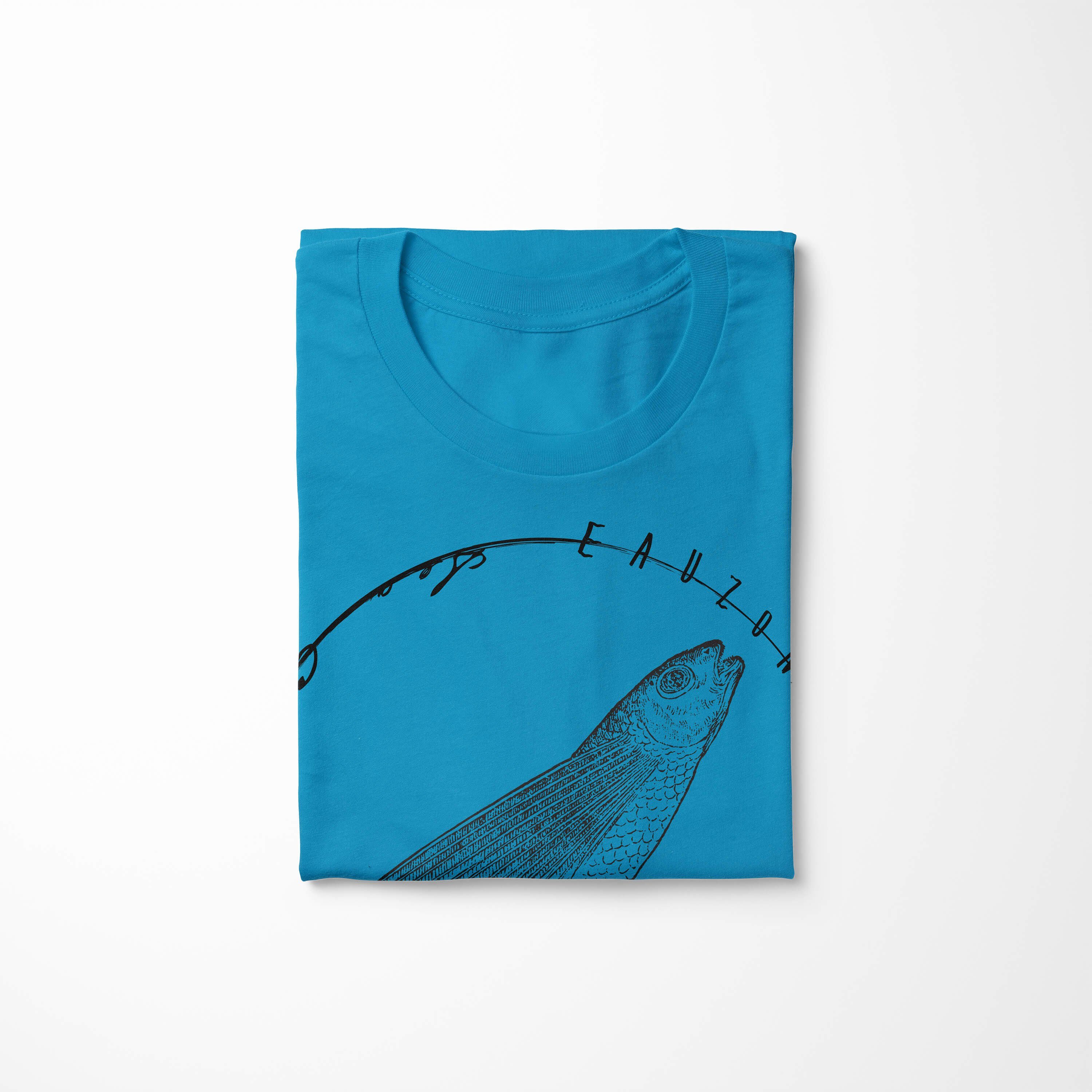 / Serie: Schnitt Tiefsee Art T-Shirt Fische 085 T-Shirt sportlicher Creatures, Sea Sea feine Sinus Atoll - und Struktur