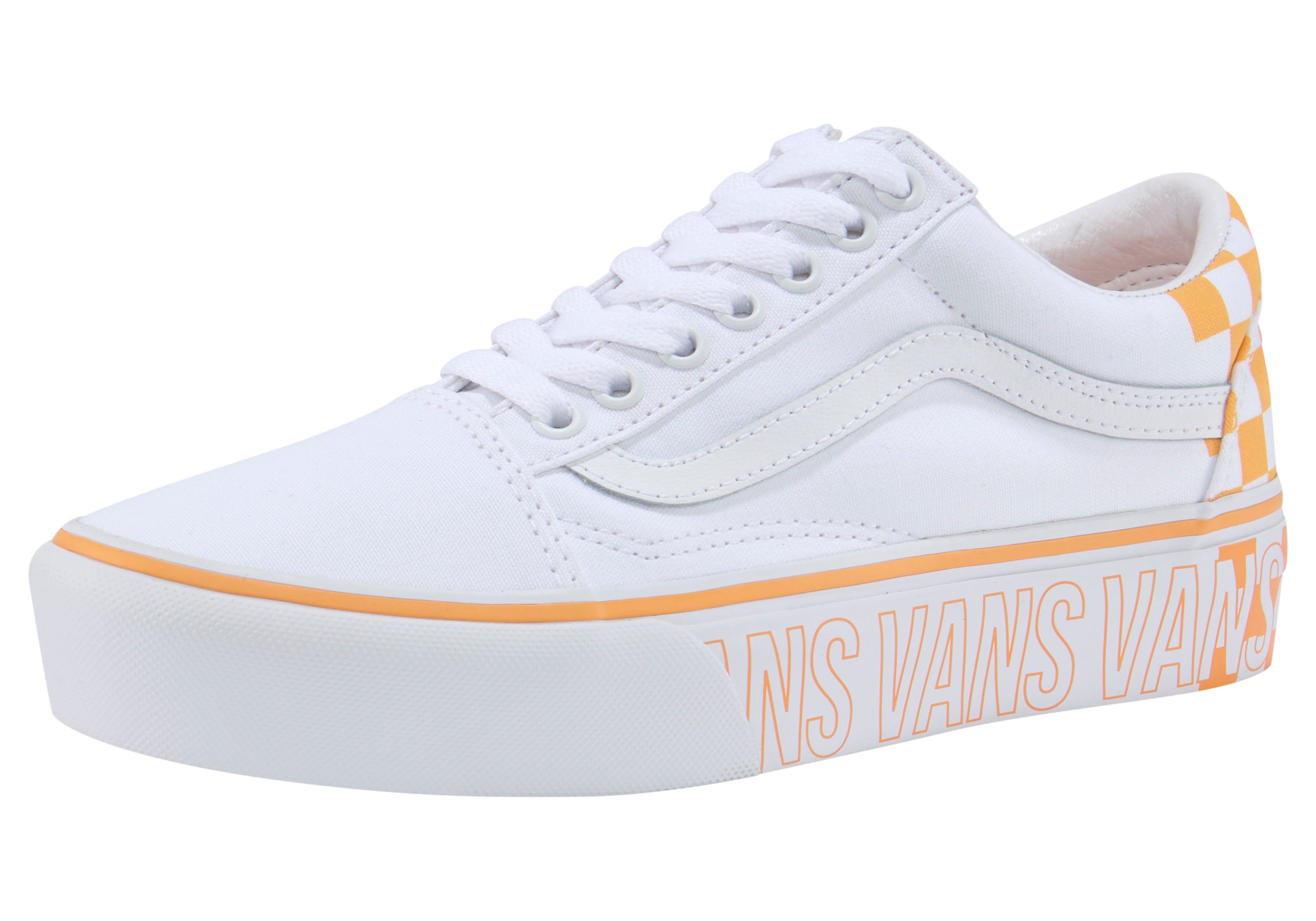 vans old skool platform tan