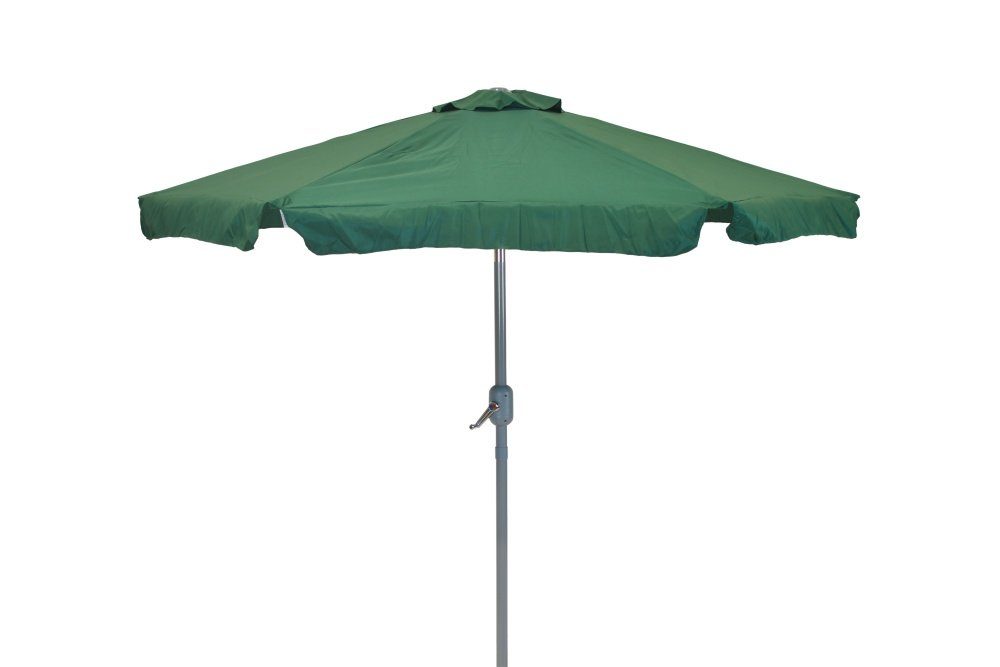 MERXX Sonnenschirm Treviso – Grau, Ø 230 Cm, Mit Handkurbel, UV 50 Schutz, Aluminium-Gestell