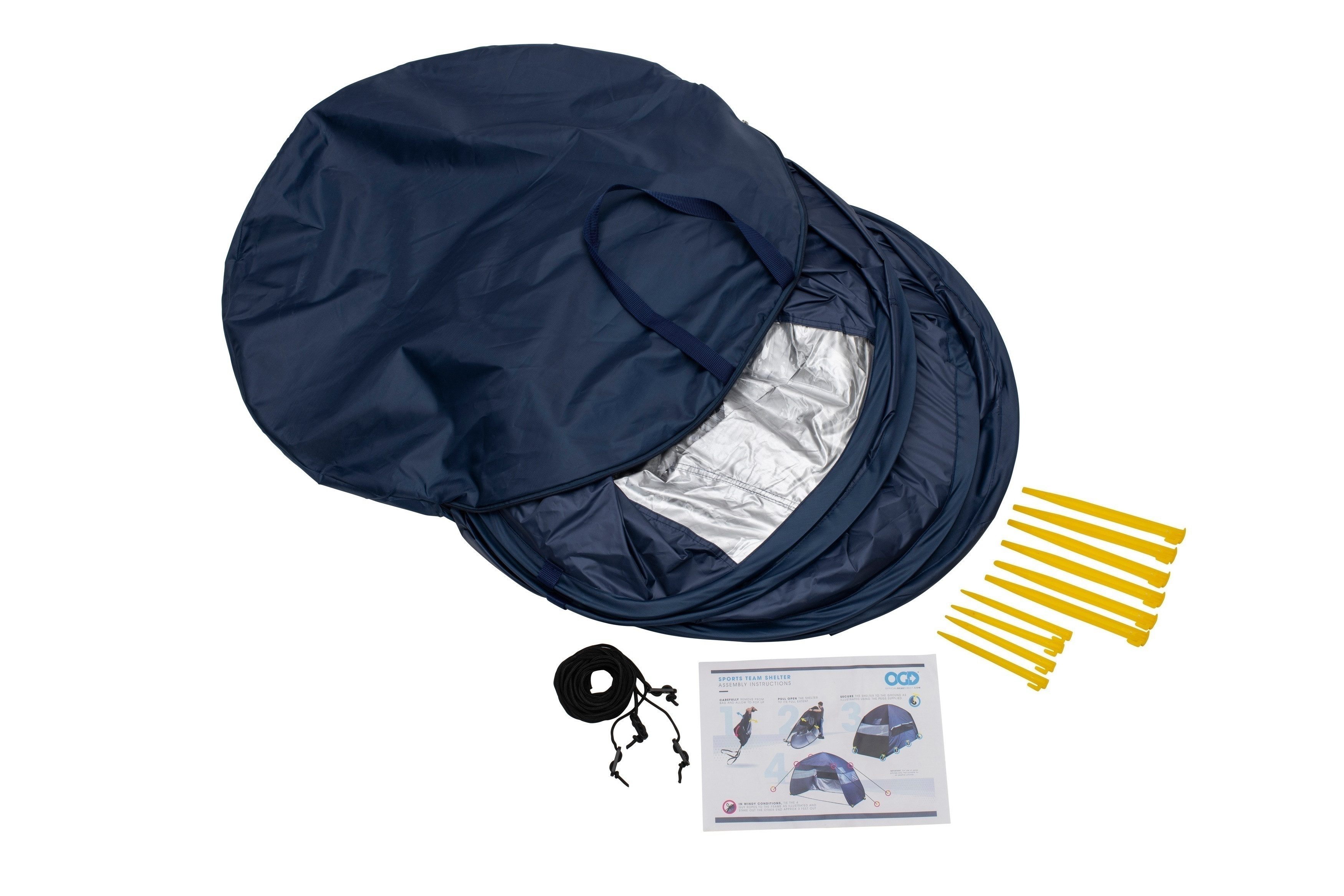 tts Puppen Zelt Sonnenschutz-Zelt - inkl. Tragetasche, Strandmuschel Sonnenzelt