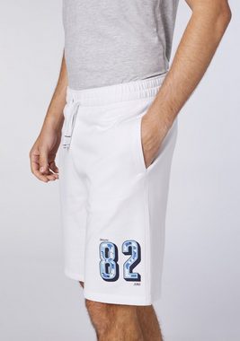 Oklahoma Jeans Sweatshorts mit kleinem Logo am Bein