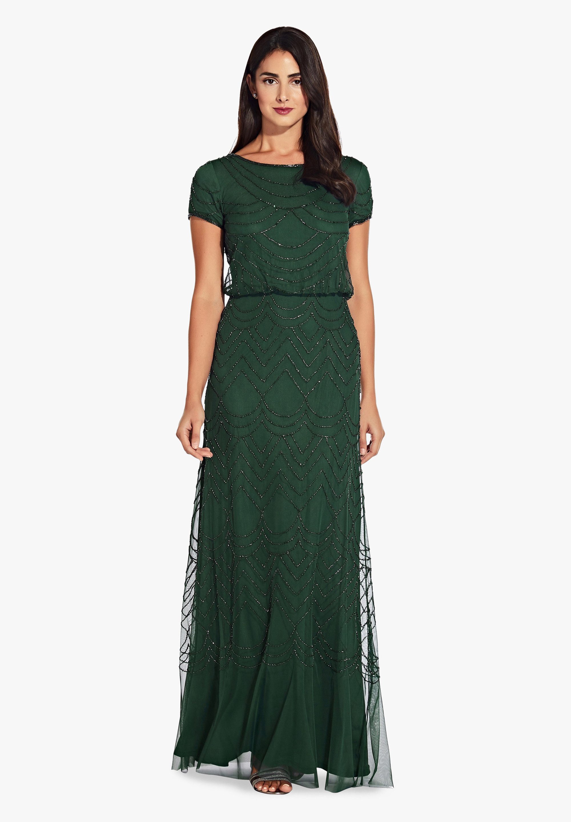 Adrianna Papell Abendkleid Blouson Beaded Long Dress Tailliert, figurbetont, elegant – Bild 3 von 5