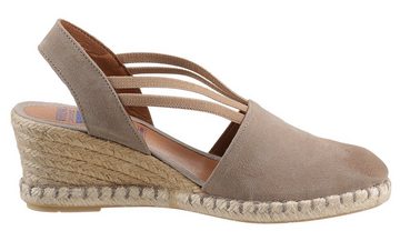 VERBENAS Maika Mahon Sandalette, Sommerschuh, Sandale, Keilabsatz, mit Bastbesatz