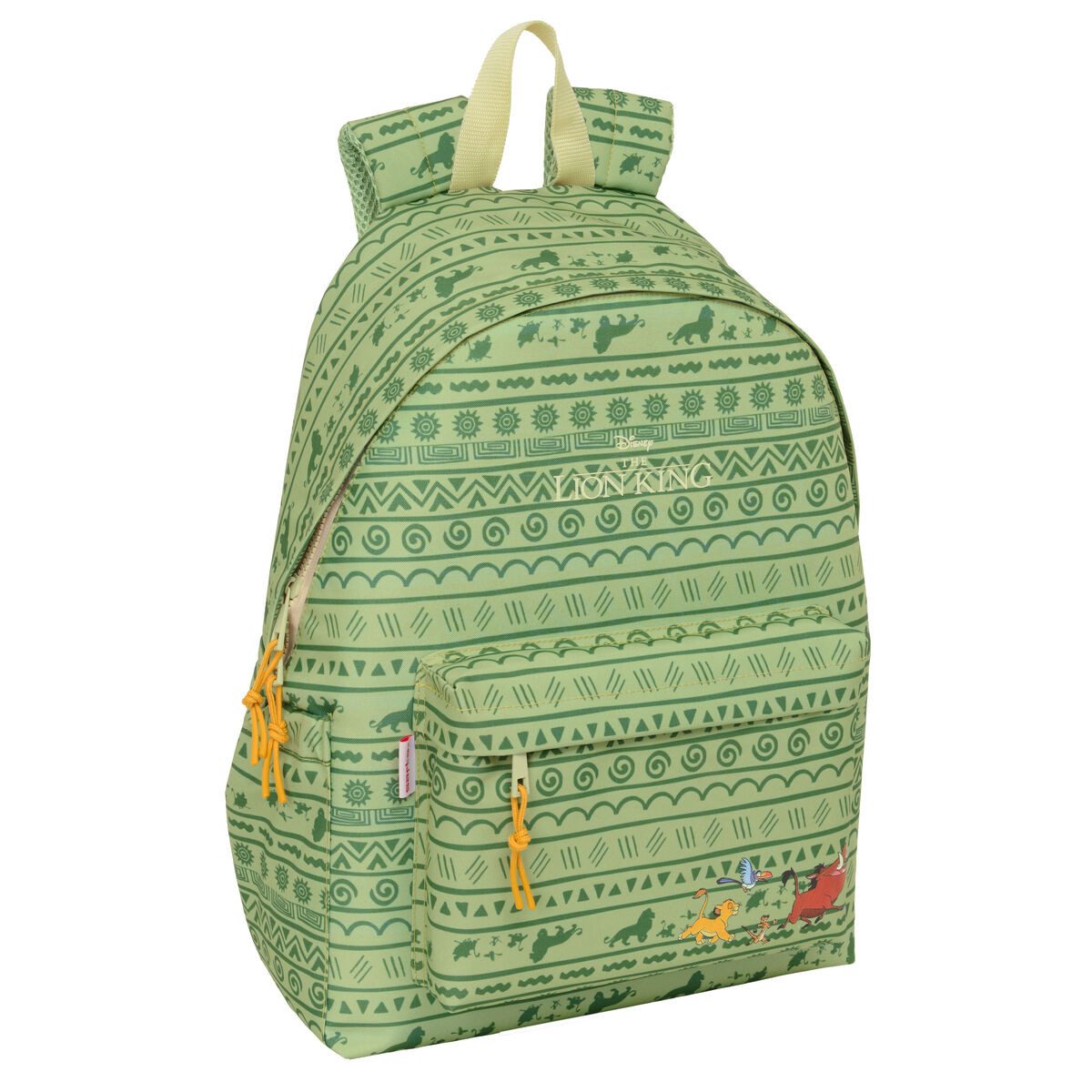 safta Laptoprucksack Laptoptasche Mufasa grün Beige 31x43x13 cm