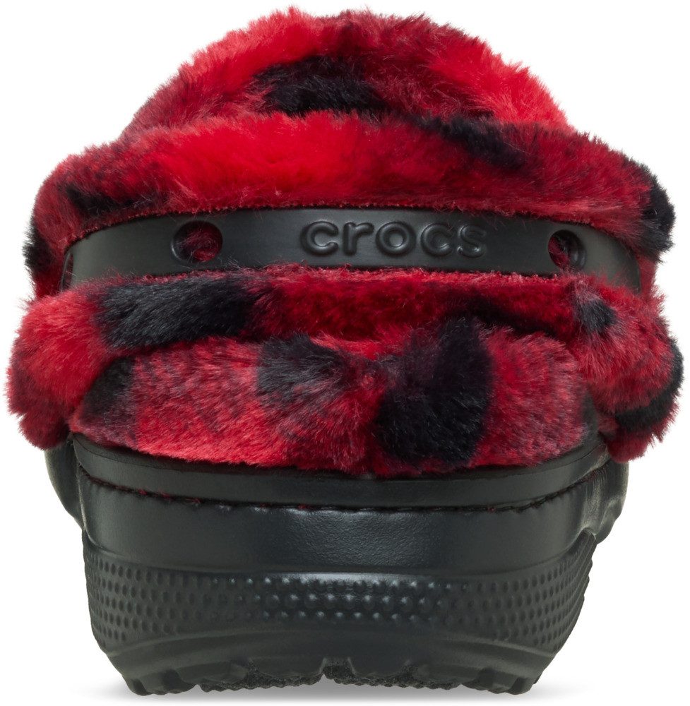 Crocs Classic Buff Check Cozzy Slipper Hausschuh Pantoffel, Mule mit kariertem Muster