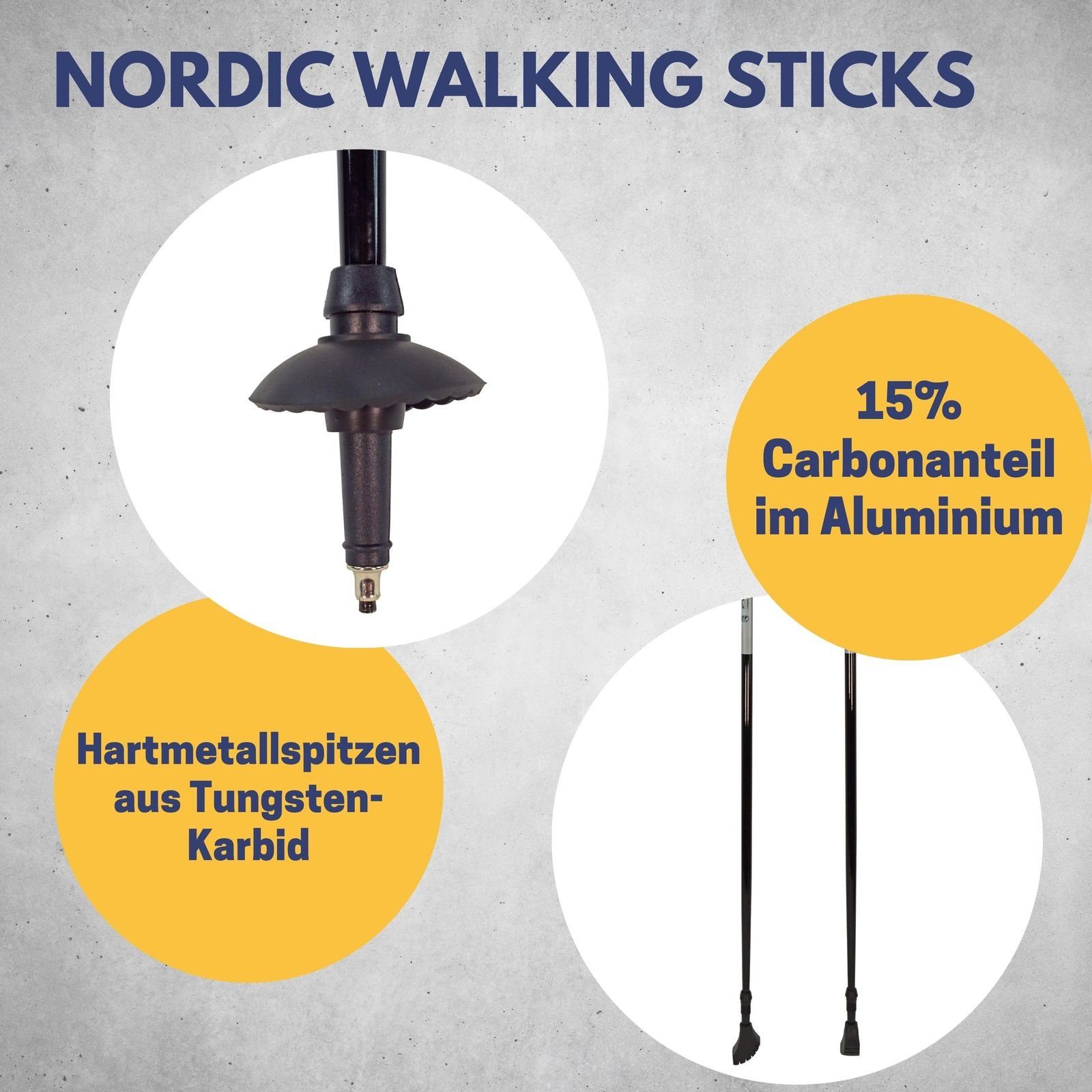 Best Sporting Langlaufstöcke Nordic Walking Stöcke Carbon