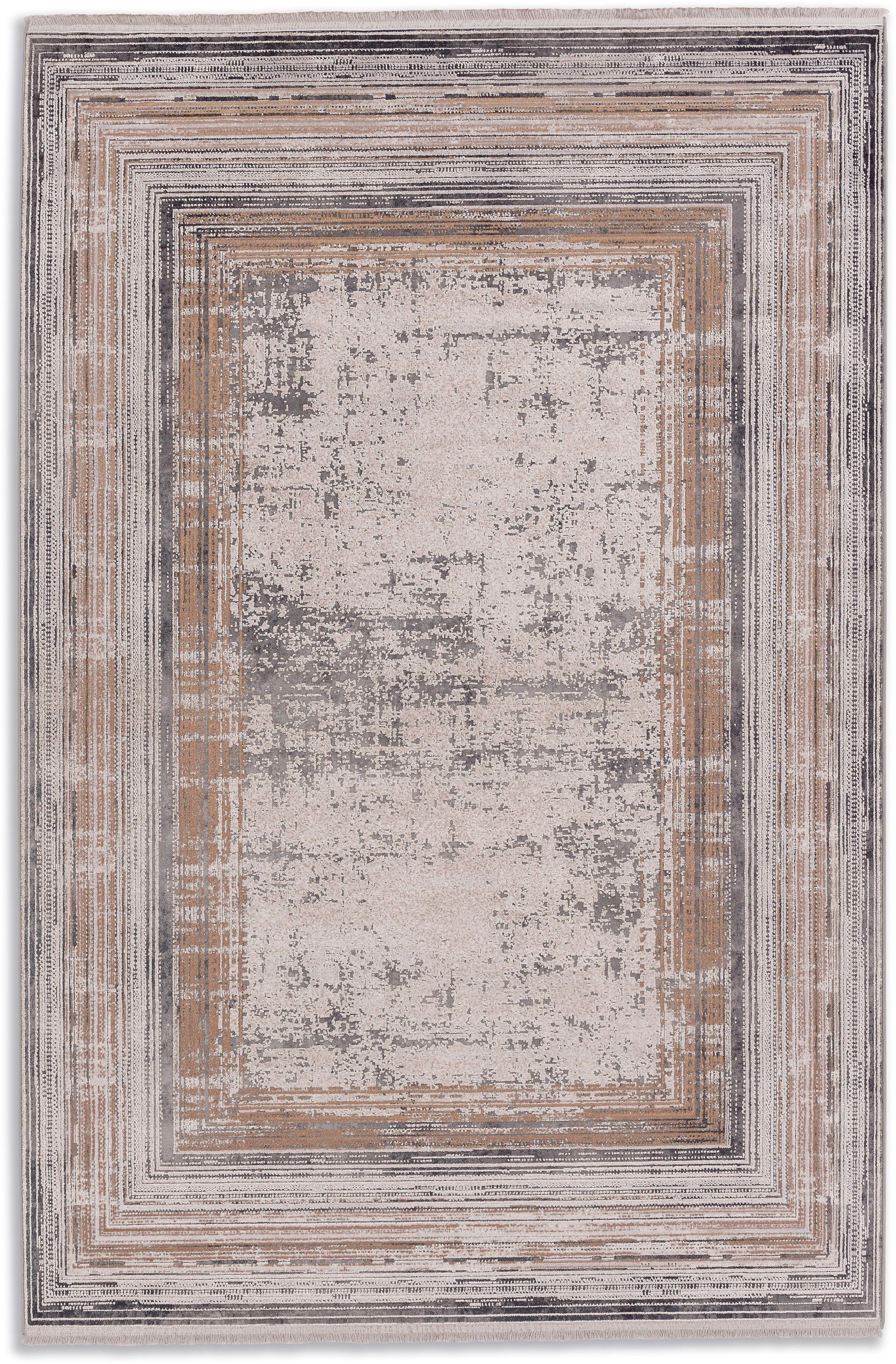 Effekt, Teppich Mirano ASTRA, 232, Höhe: rechteckig, 3-D schimmernd, Tief Viskose, 7 mm, Hoch seidig